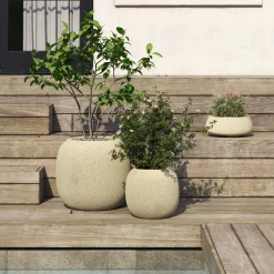 Pursl Small Indoor/Outdoor Planter - Sandstone