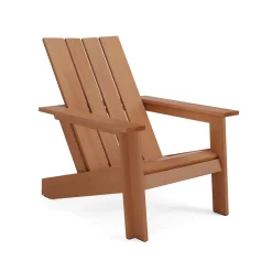 Rena Outdoor Adirondack Chair Set - Natural Eucalyptus