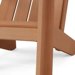 Rena Outdoor Adirondack Chair - Natural Eucalyptus