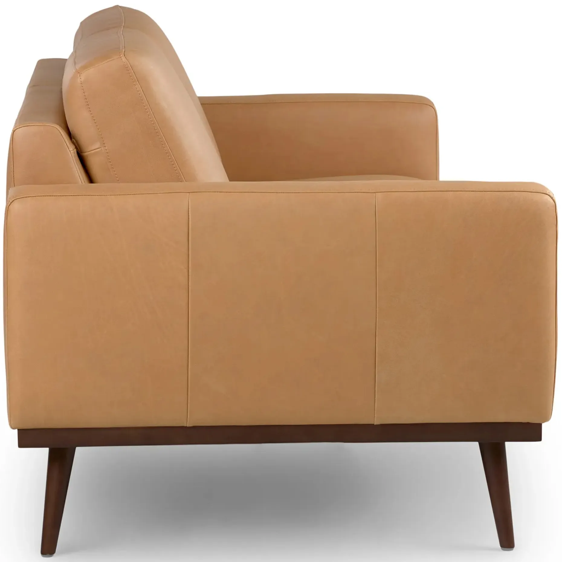 Rhett 63.5" Leather Loveseat - Charme Tan