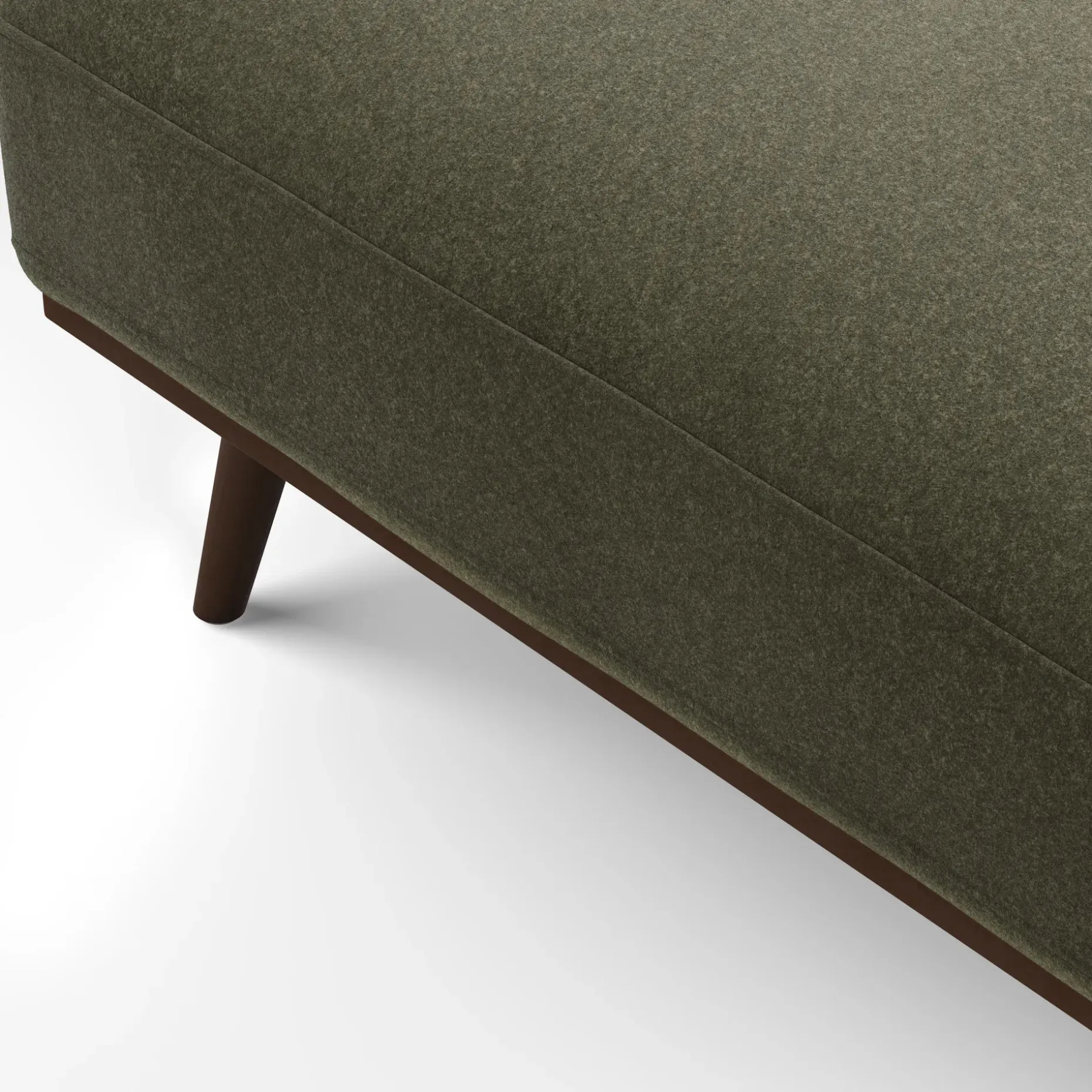 Rhett 38.5" Ottoman - Felted Green