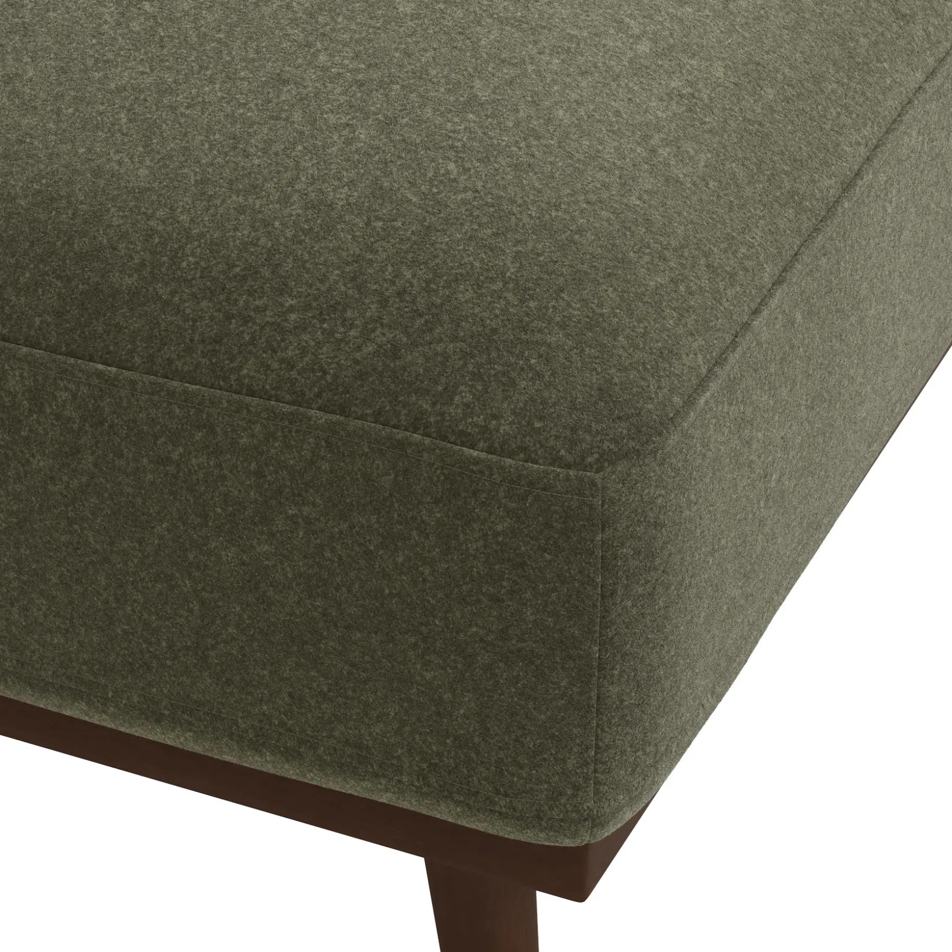 Rhett 38.5" Ottoman - Felted Green