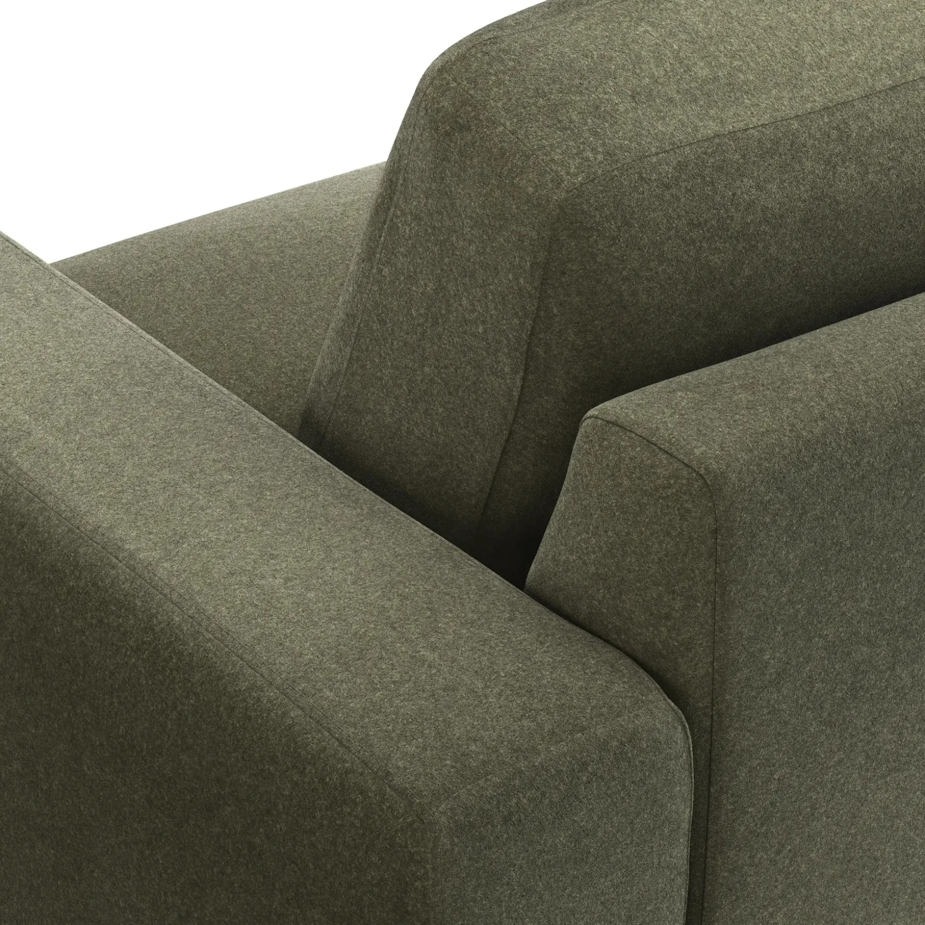 Rhett 84" Sofa - Felted Green