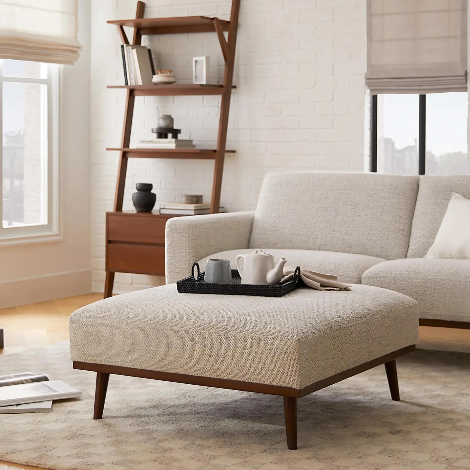 Rhett 84" Sofa - Pepper Ivory
