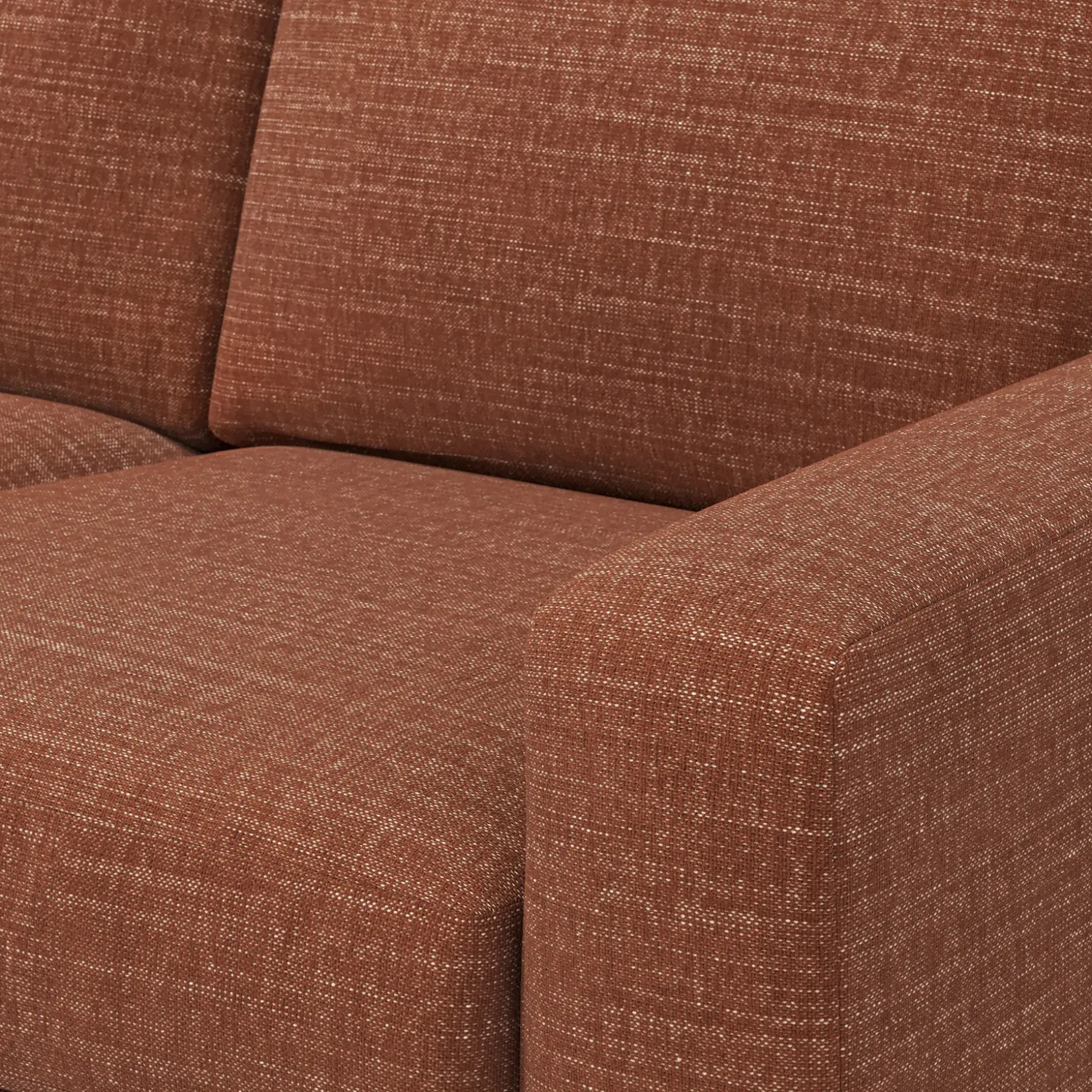 Riley 104" Corner Sectional - Napa Rust