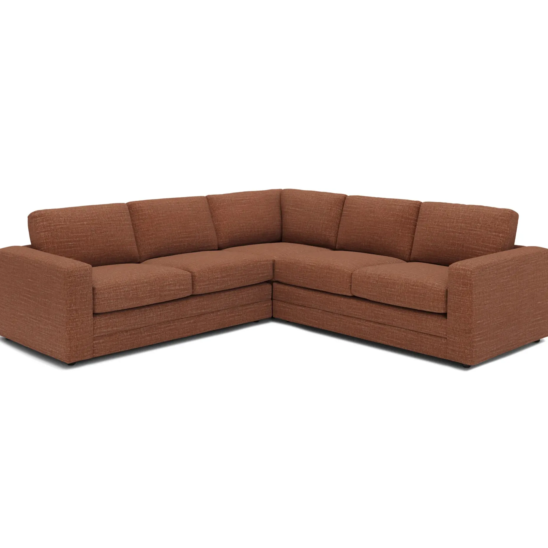 Riley 104" Corner Sectional - Napa Rust