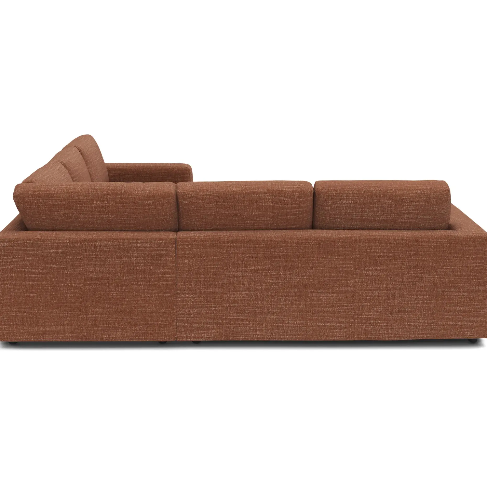 Riley 104" Corner Sectional - Napa Rust