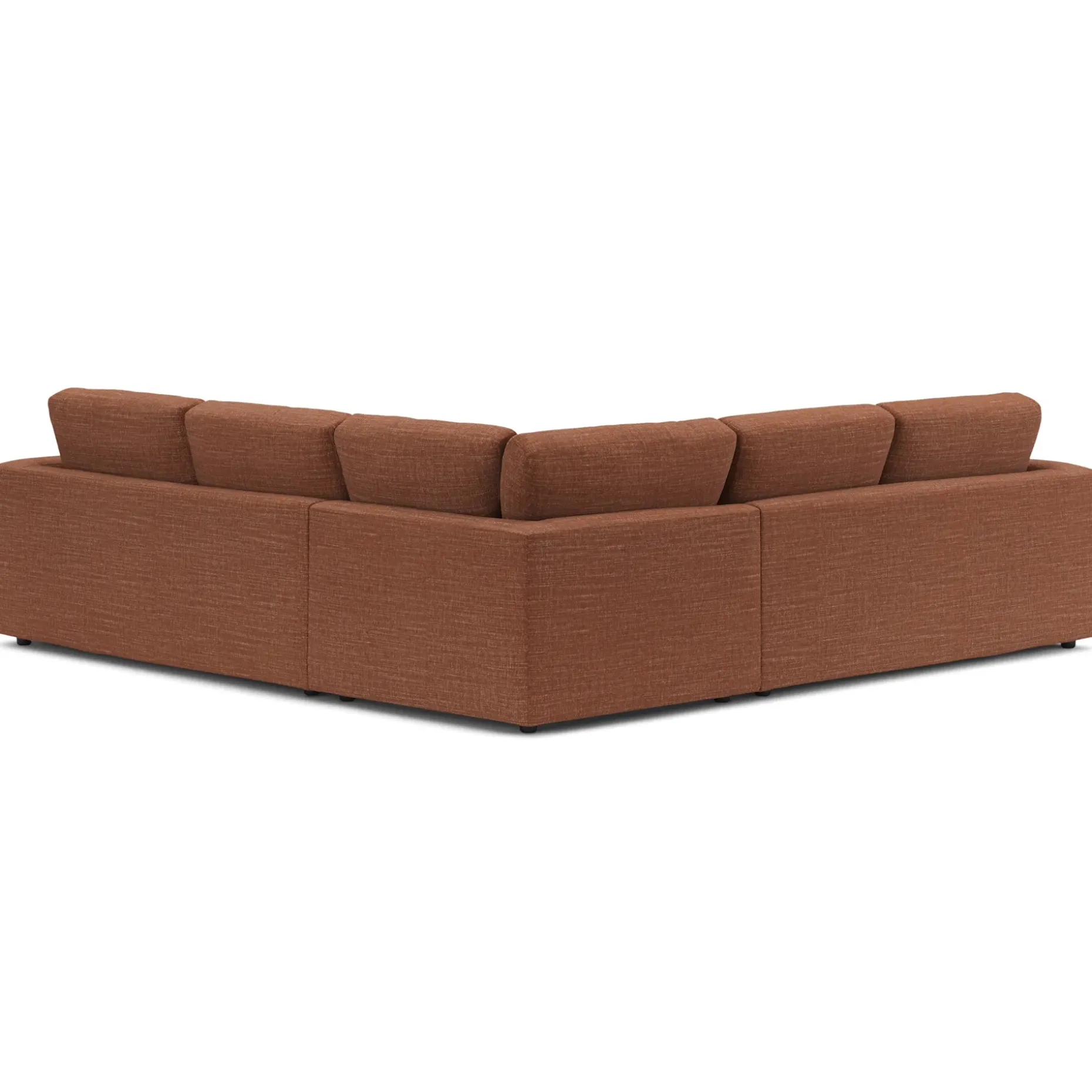 Riley 104" Corner Sectional - Napa Rust