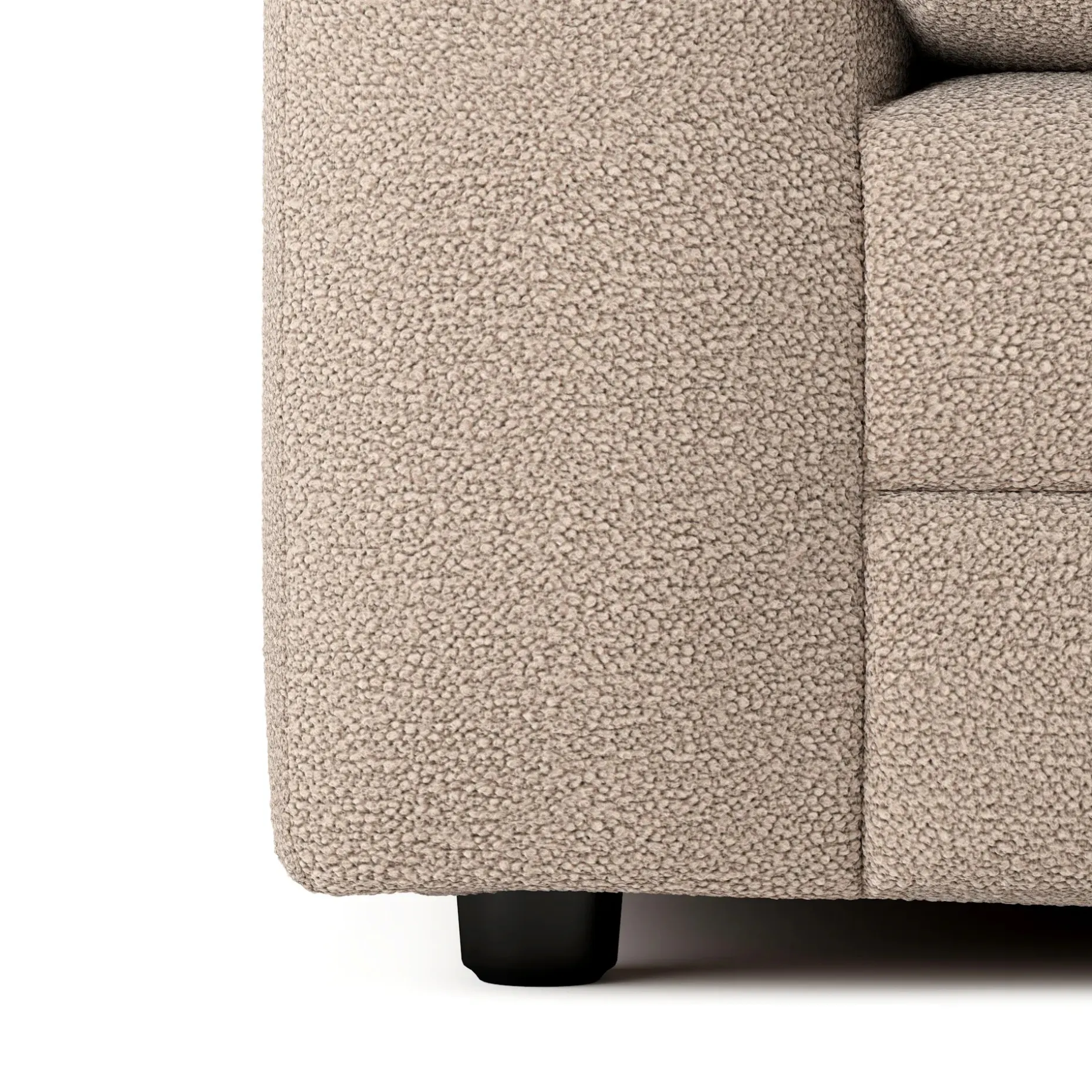 Riley 104" Corner Sectional - Sandstone Wool Bouclé