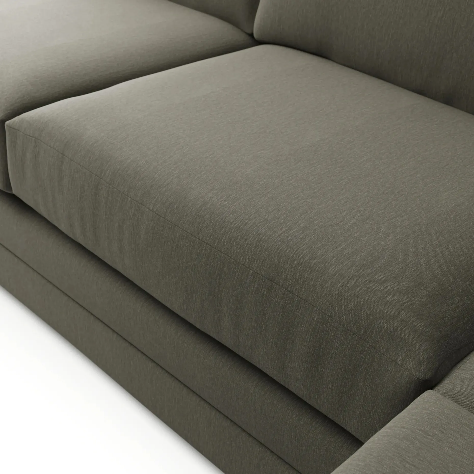 Riley 114" Corner Sectional - Silver Moss