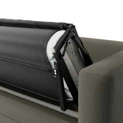 Riley 118" Left Storage Sleeper Sectional - Silver Moss