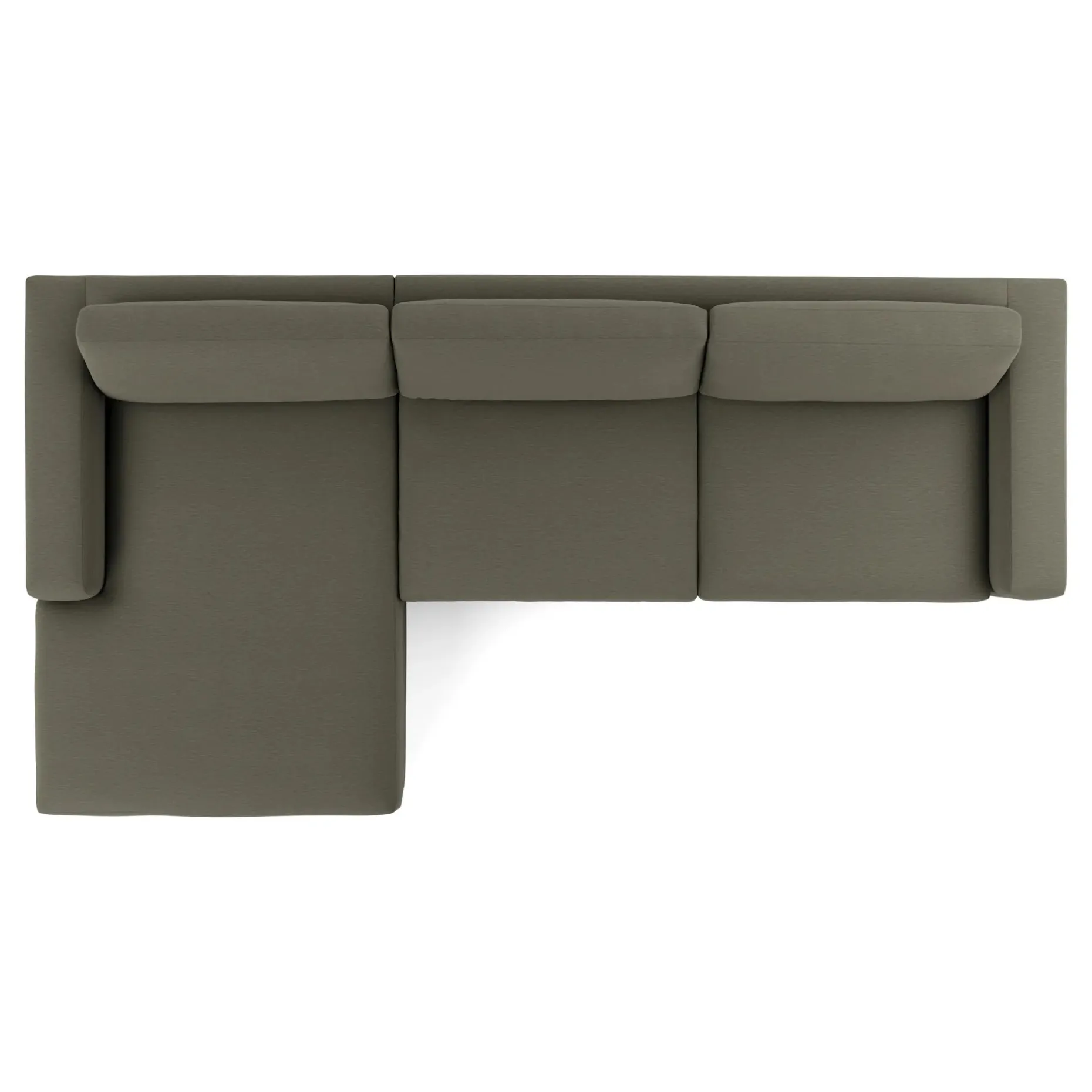 Riley 118" Left Storage Sleeper Sectional - Silver Moss