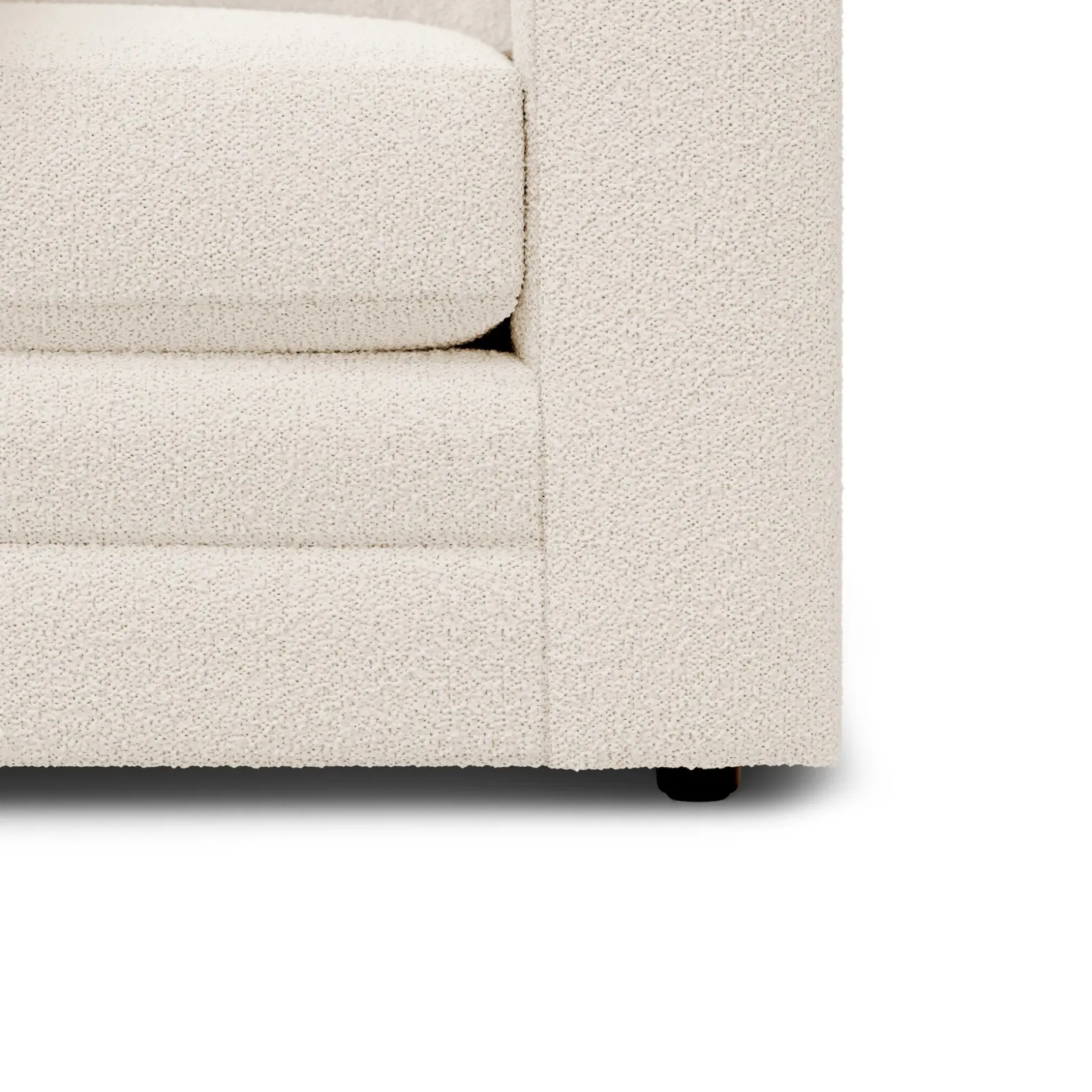 Riley 42" Lounge Chair - Ivory Wool Bouclé
