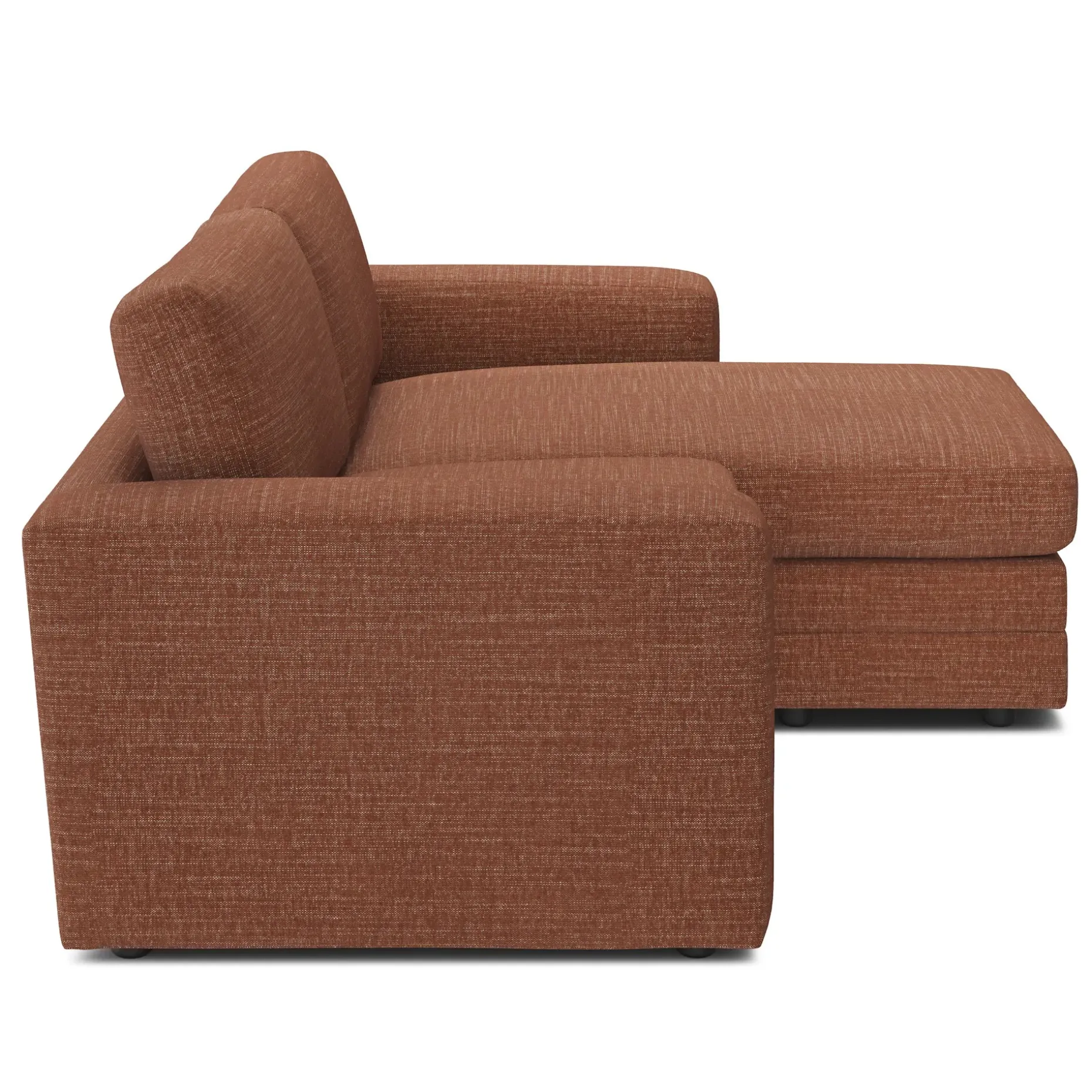Riley 84" Reversible Storage Sectional - Napa Rust