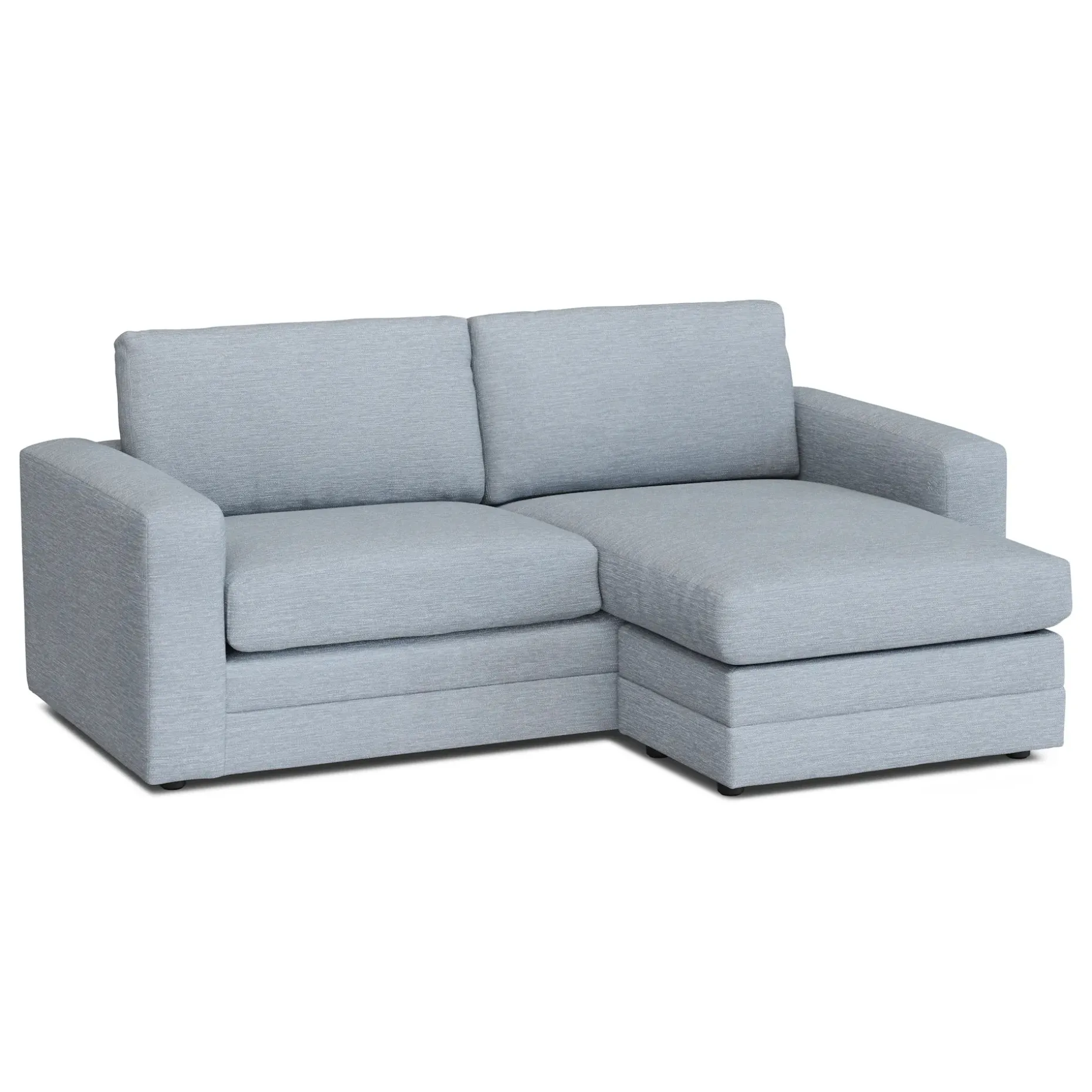 Riley 84" Reversible Storage Sectional - Silver Light Blue