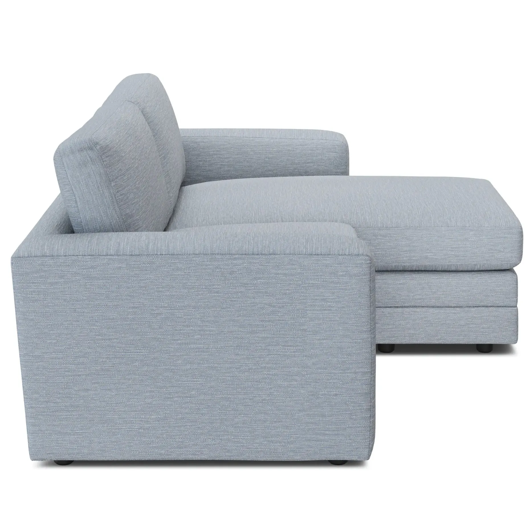 Riley 84" Reversible Storage Sectional - Silver Light Blue