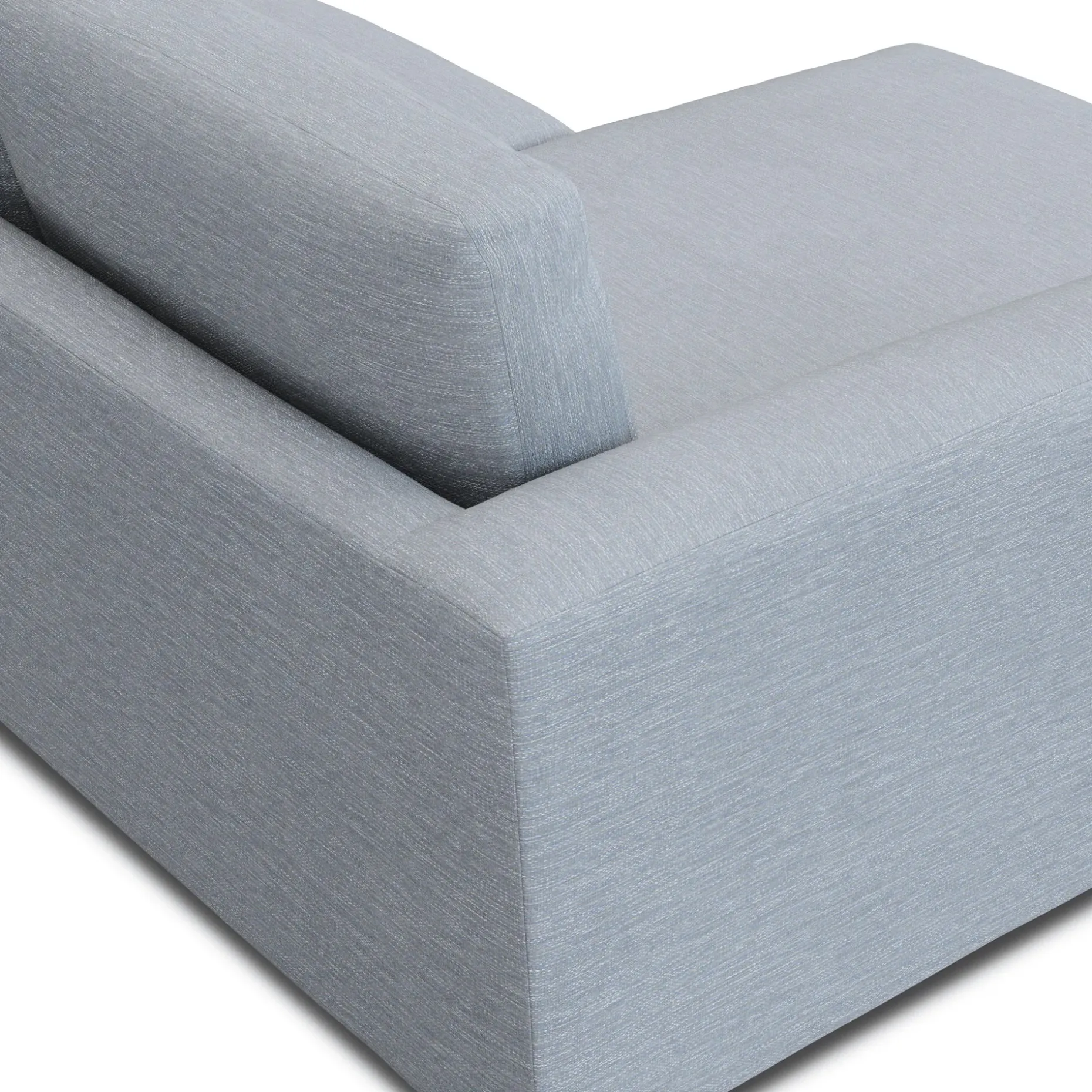 Riley 84" Reversible Storage Sectional - Silver Light Blue