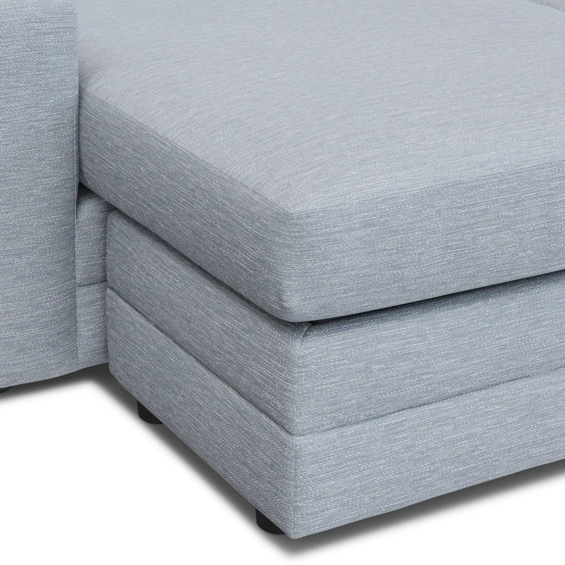 Riley 84" Reversible Storage Sectional - Silver Light Blue