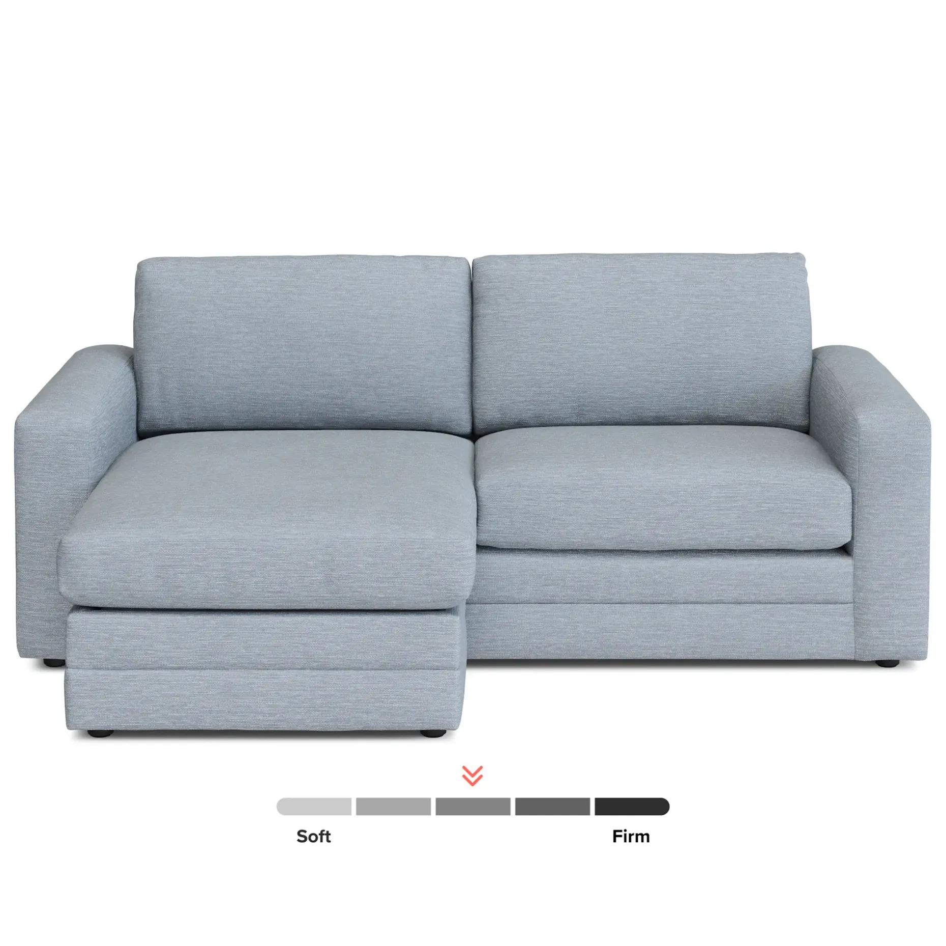 Riley 84" Reversible Storage Sectional - Silver Light Blue