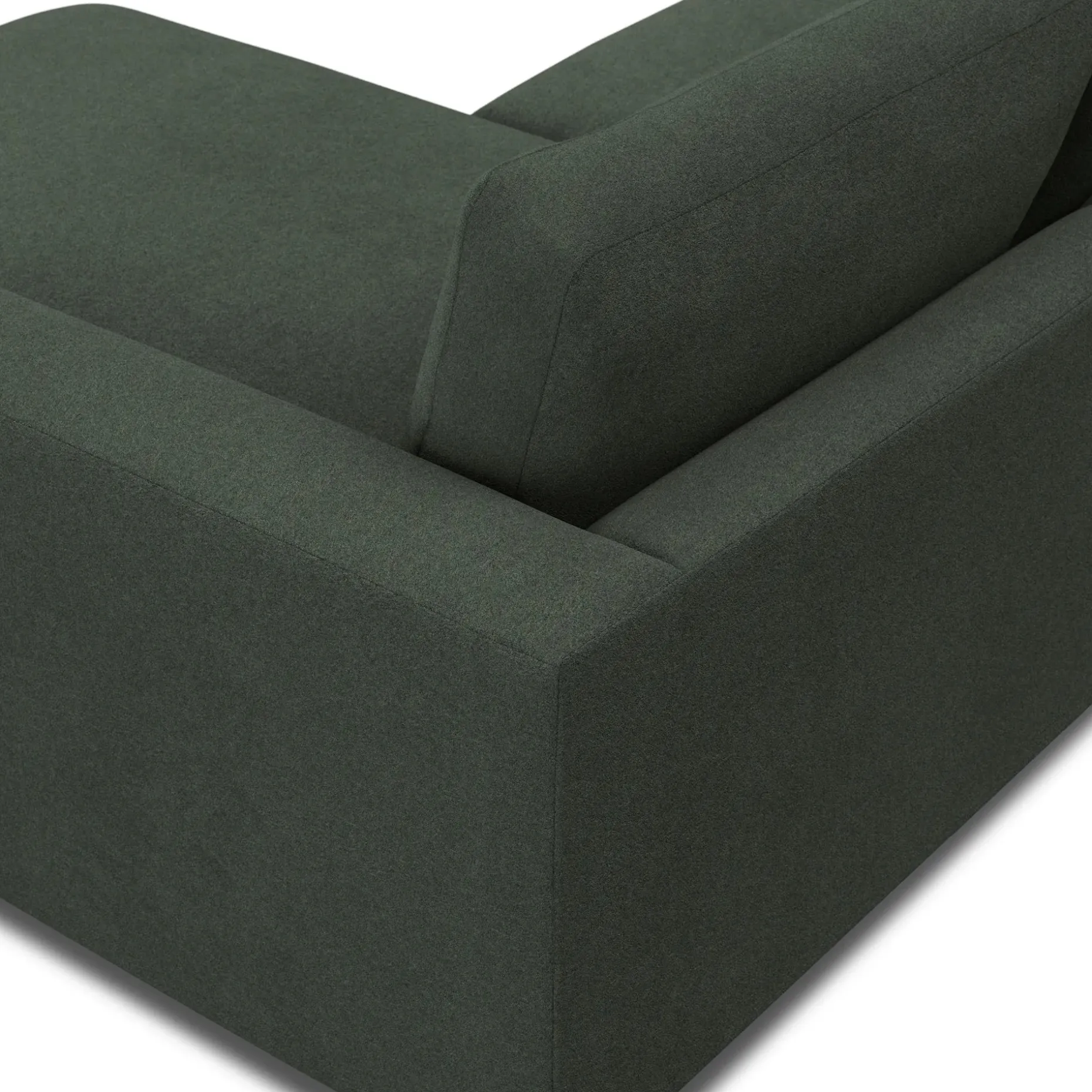 Riley 118.5" Right Sectional - Green Wool Bouclé