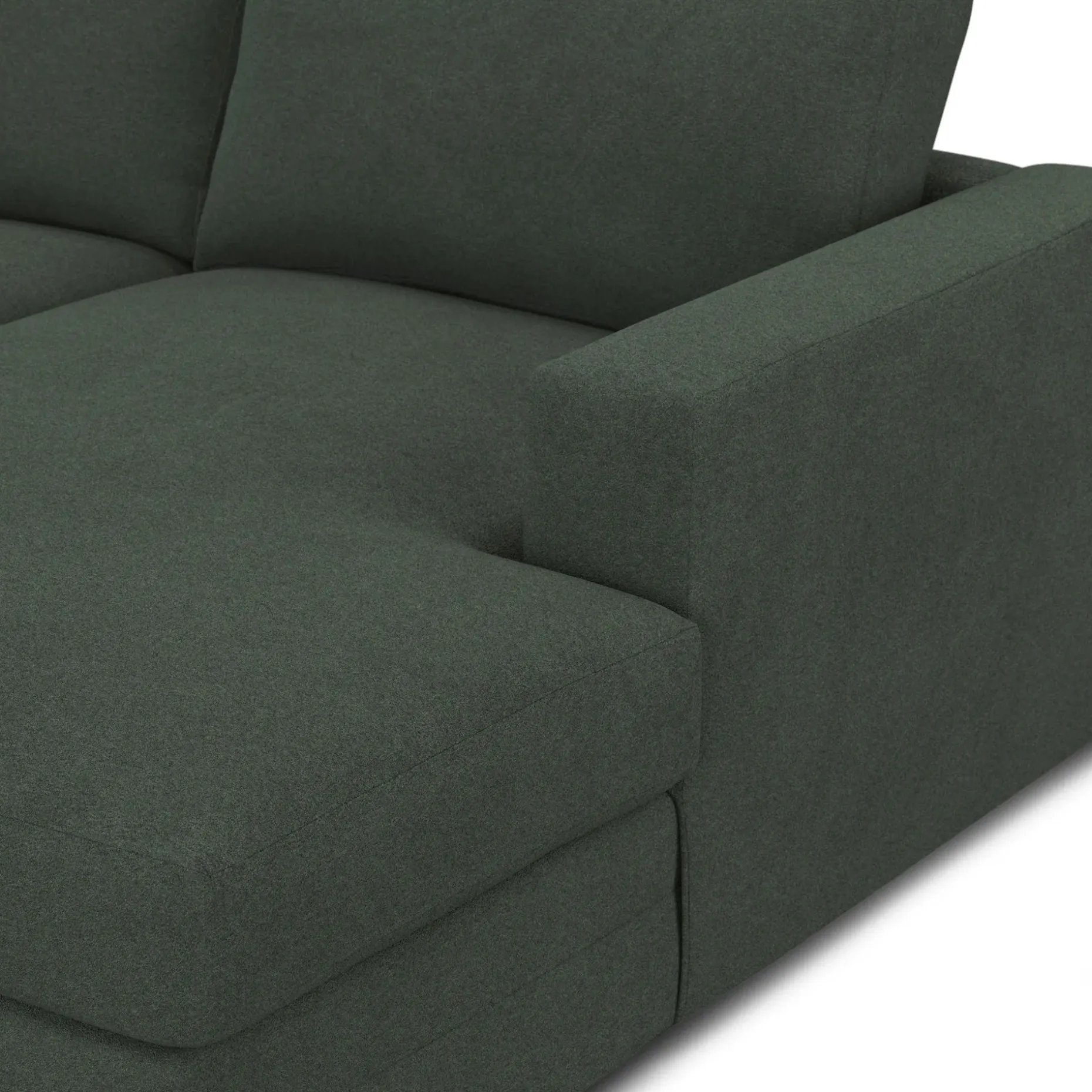 Riley 118.5" Right Sectional - Green Wool Bouclé