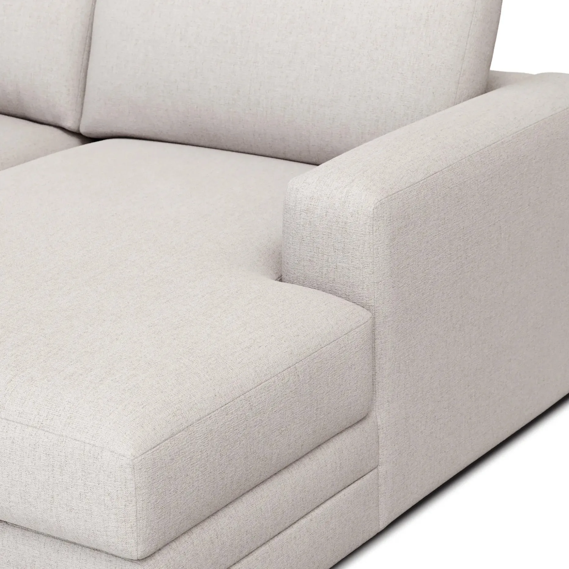 Riley 118" Right Storage Sleeper Sectional - Napa White