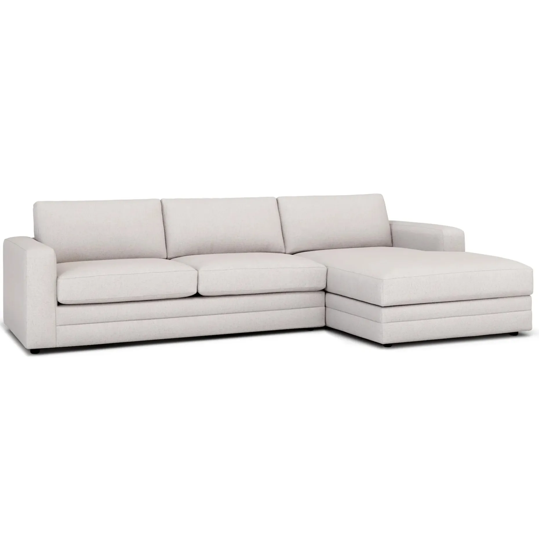 Riley 118" Right Storage Sleeper Sectional - Napa White