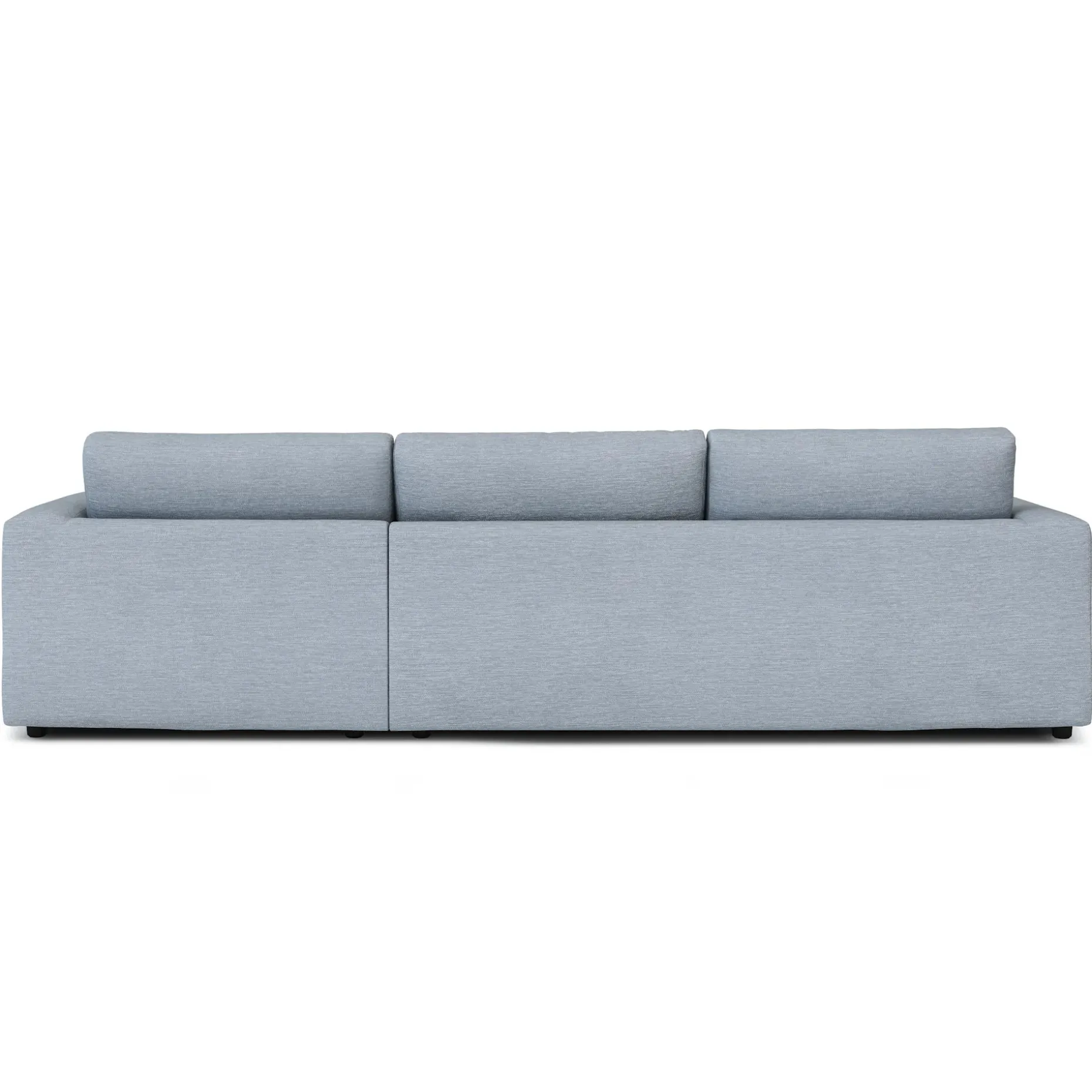 Riley 118" Right Storage Sleeper Sectional - Silver Light Blue
