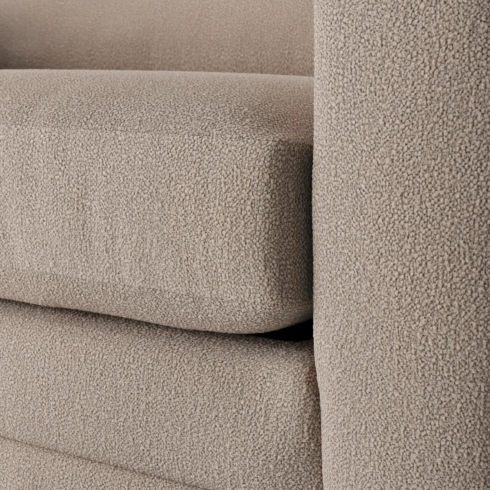 Riley 57.5" Sleeper Chair - Sandstone Wool Bouclé