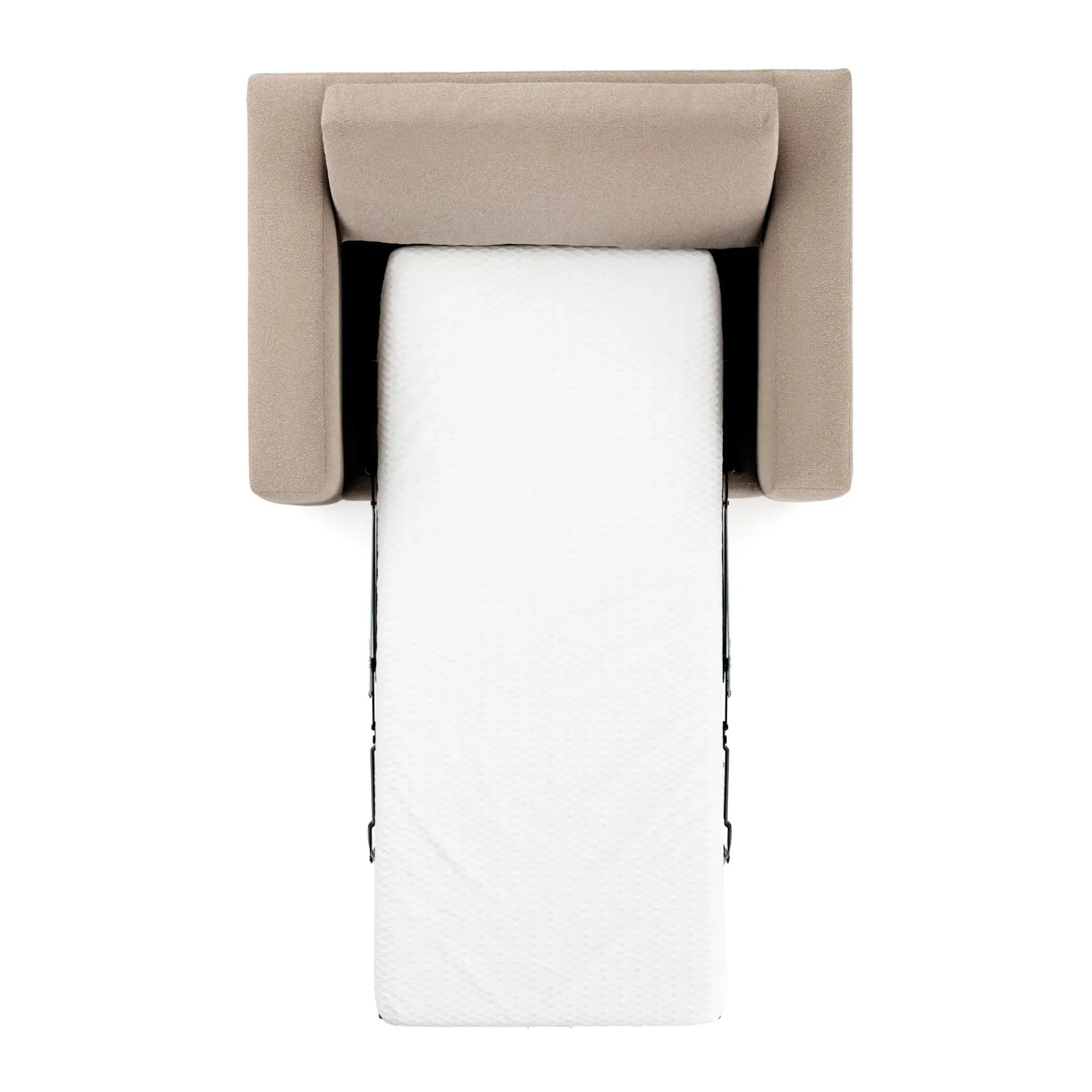 Riley 57.5" Sleeper Chair - Sandstone Wool Bouclé