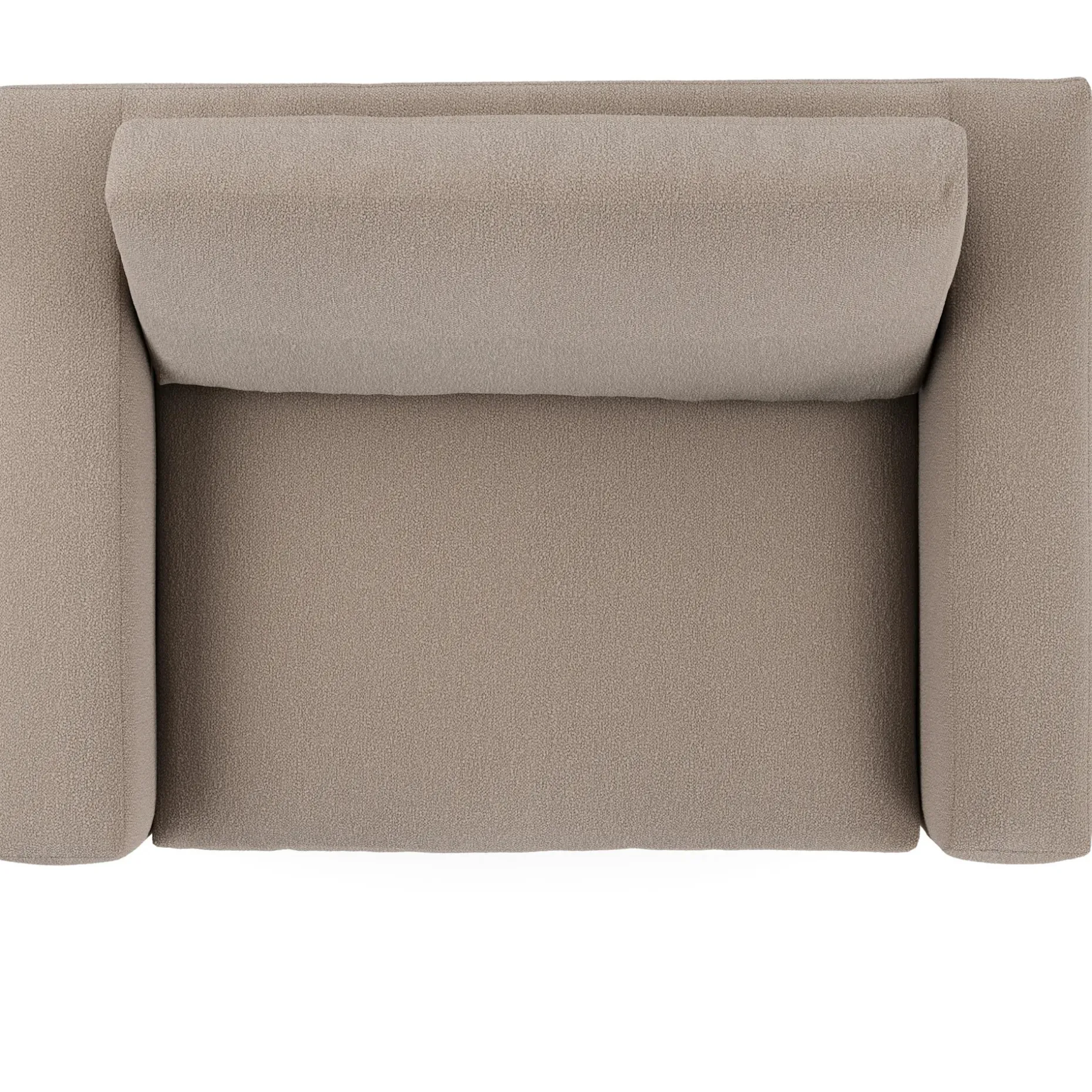 Riley 57.5" Sleeper Chair - Sandstone Wool Bouclé