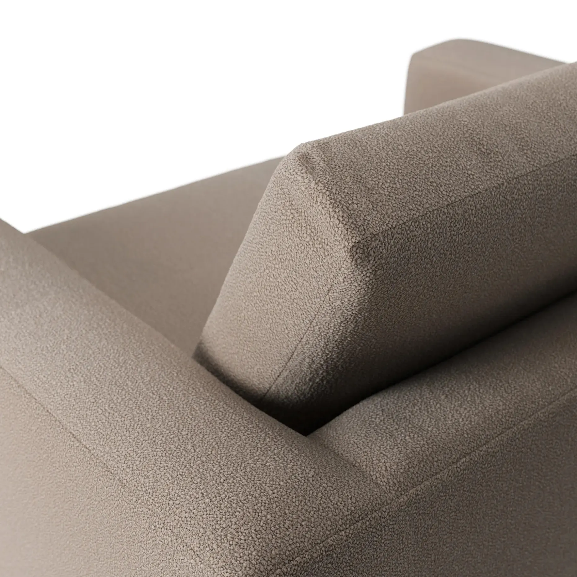 Riley 57.5" Sleeper Chair - Sandstone Wool Bouclé