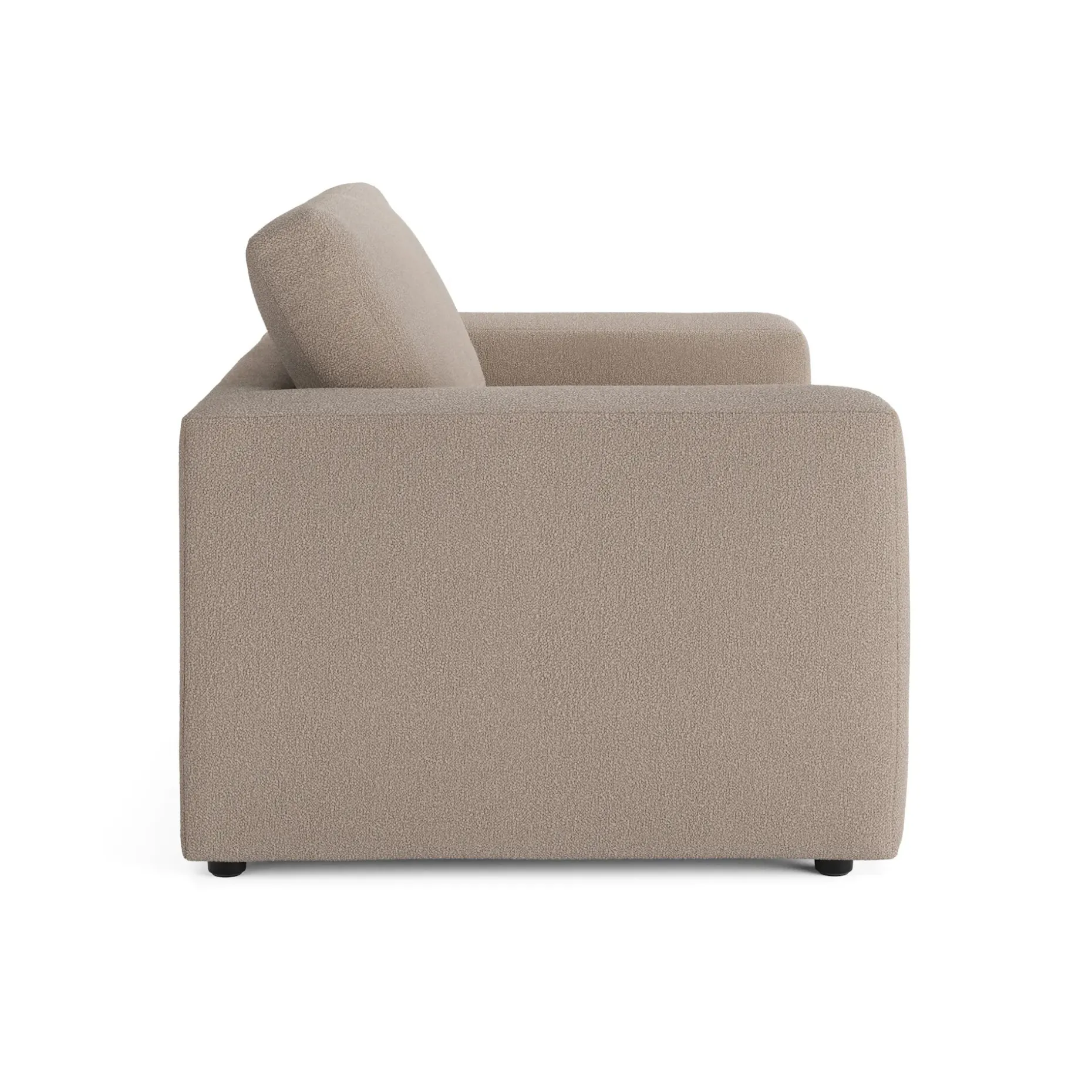 Riley 57.5" Sleeper Chair - Sandstone Wool Bouclé