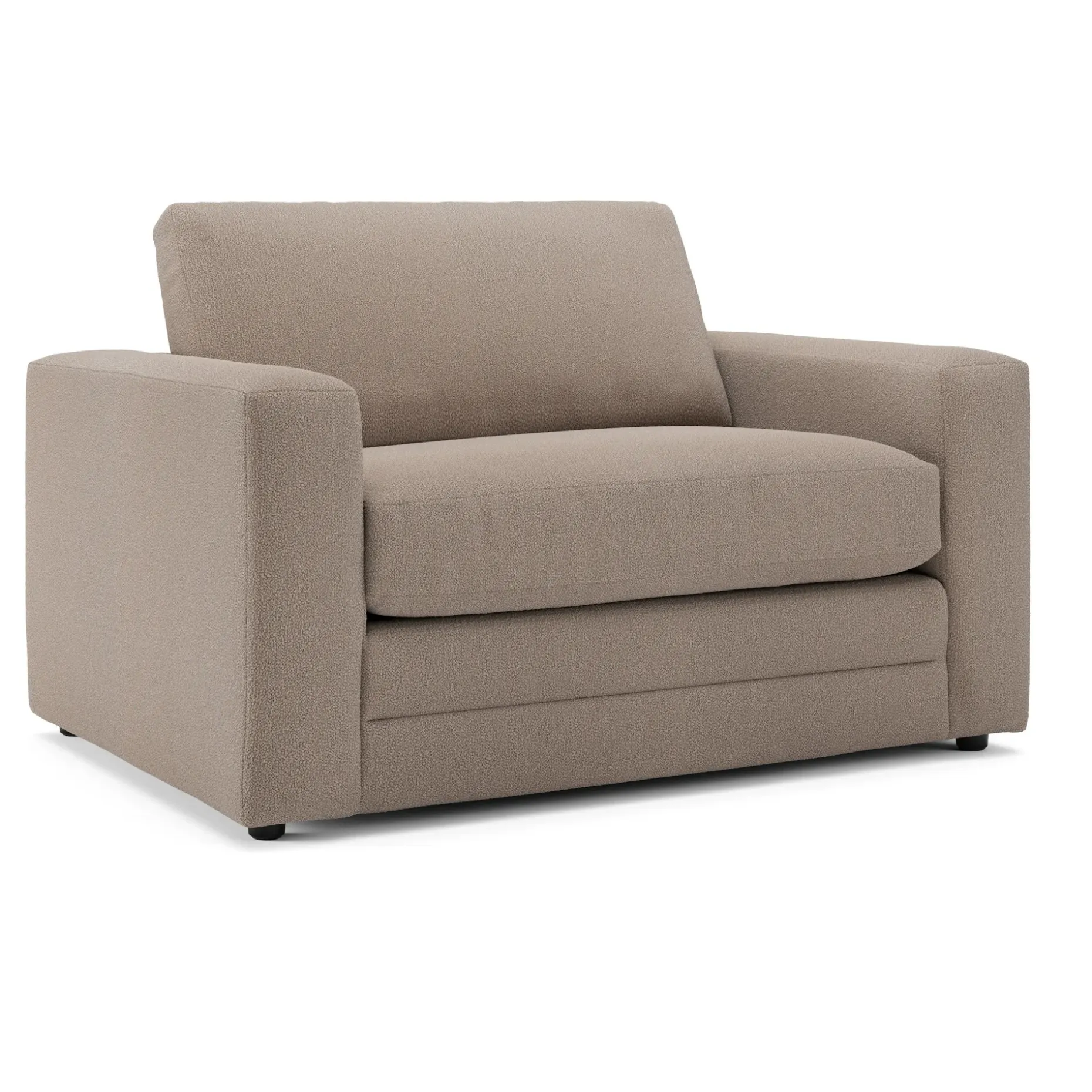 Riley 57.5" Sleeper Chair - Sandstone Wool Bouclé
