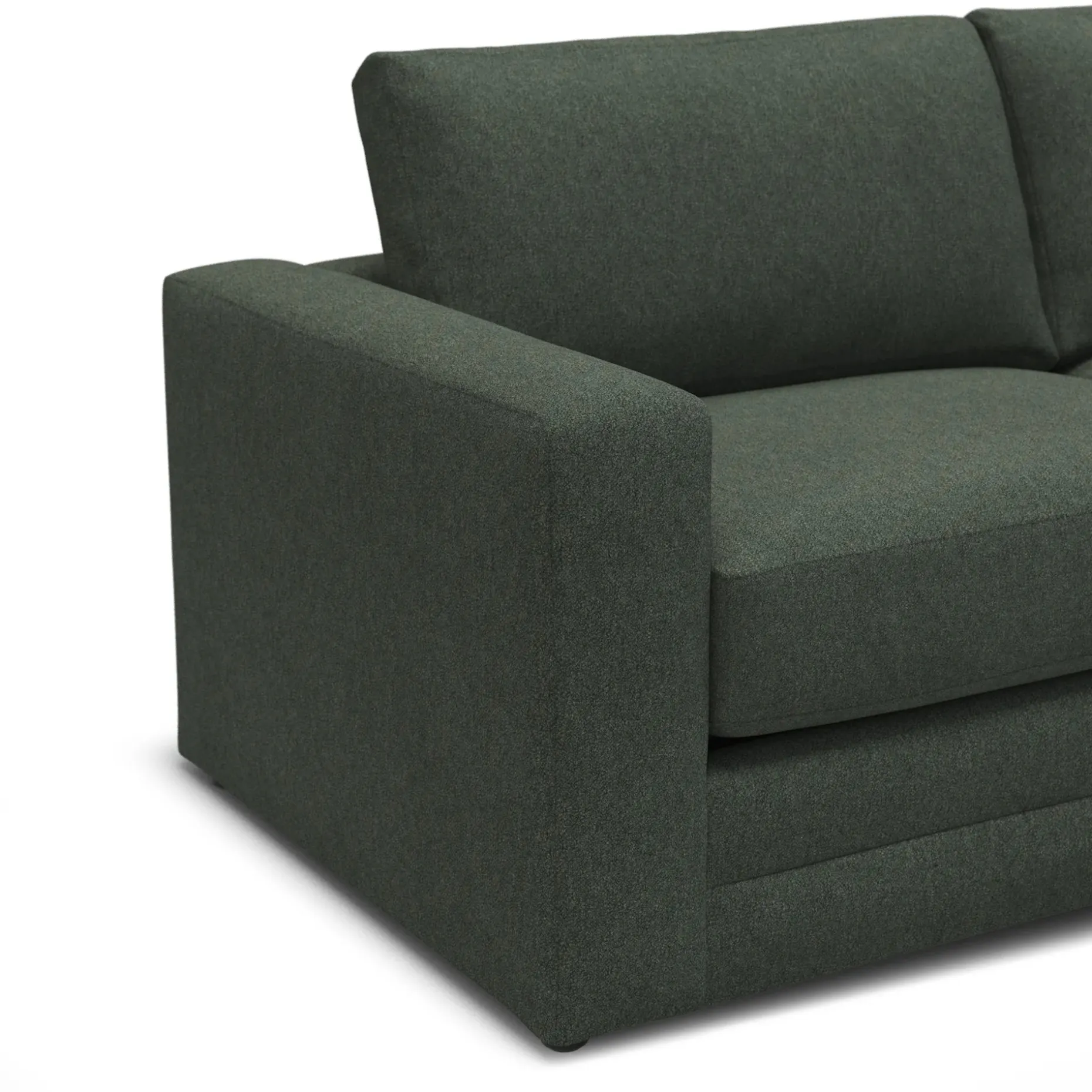 Riley 84" Sofa Bed - Green Wool Bouclé