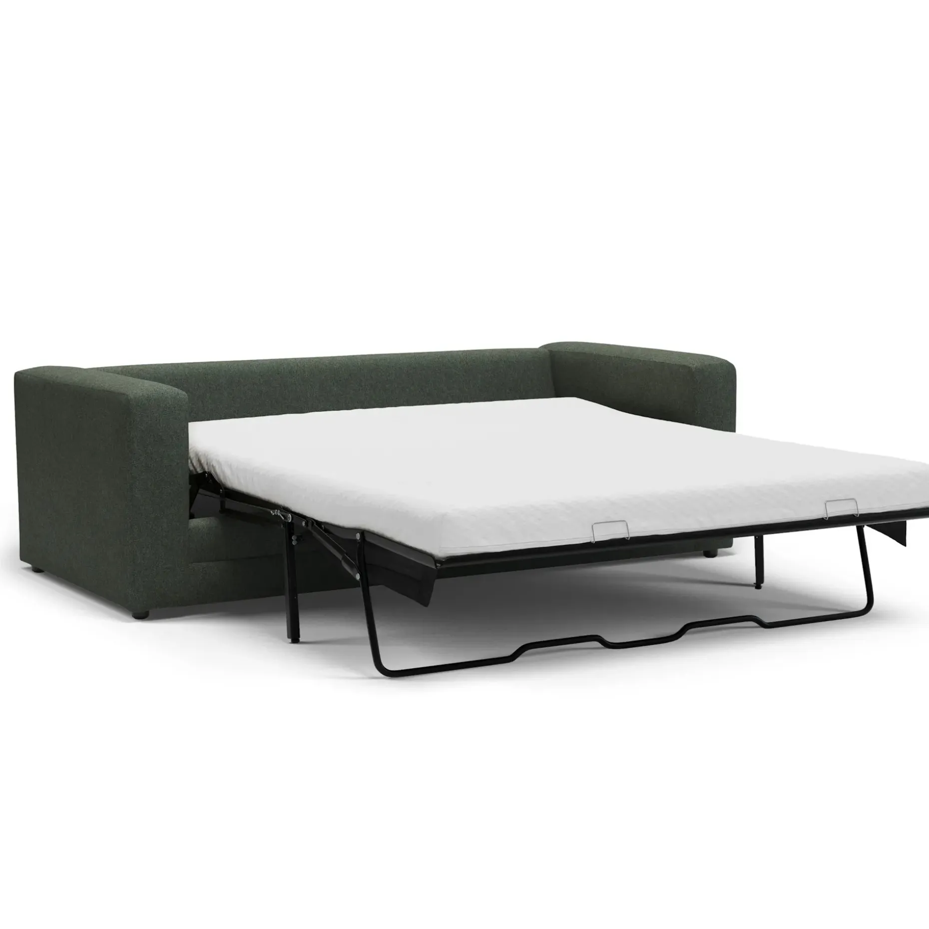Riley 84" Sofa Bed - Green Wool Bouclé