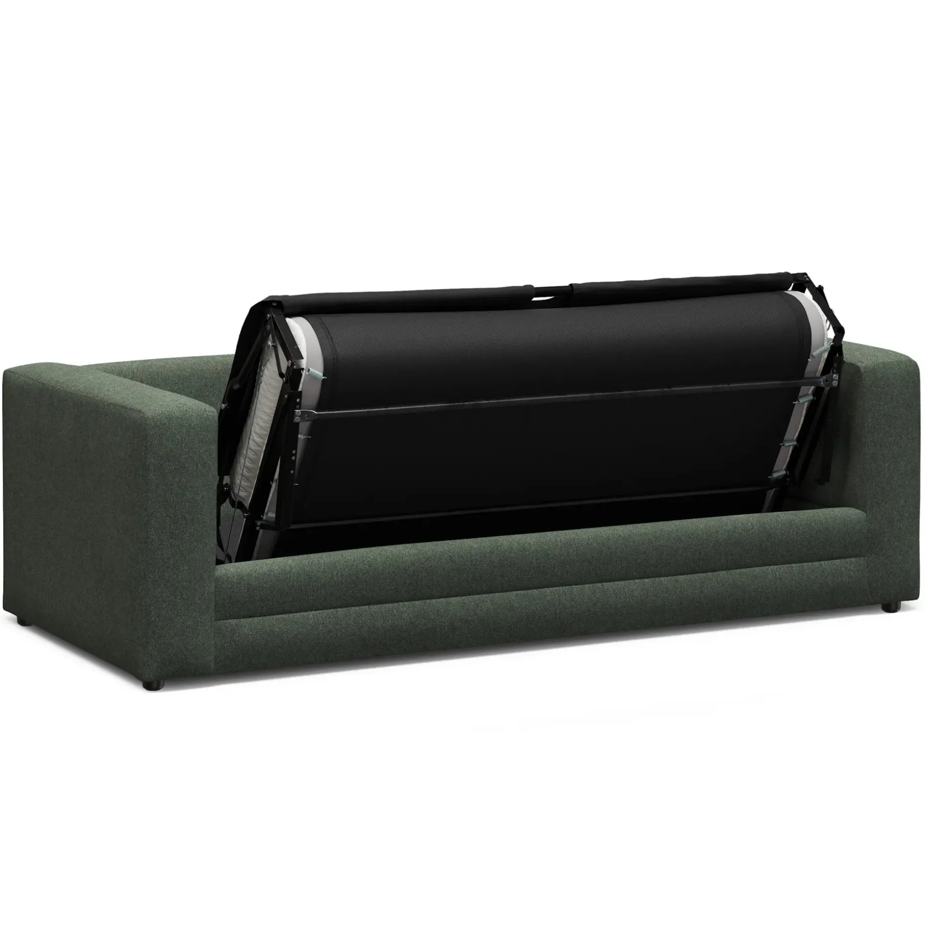 Riley 84" Sofa Bed - Green Wool Bouclé
