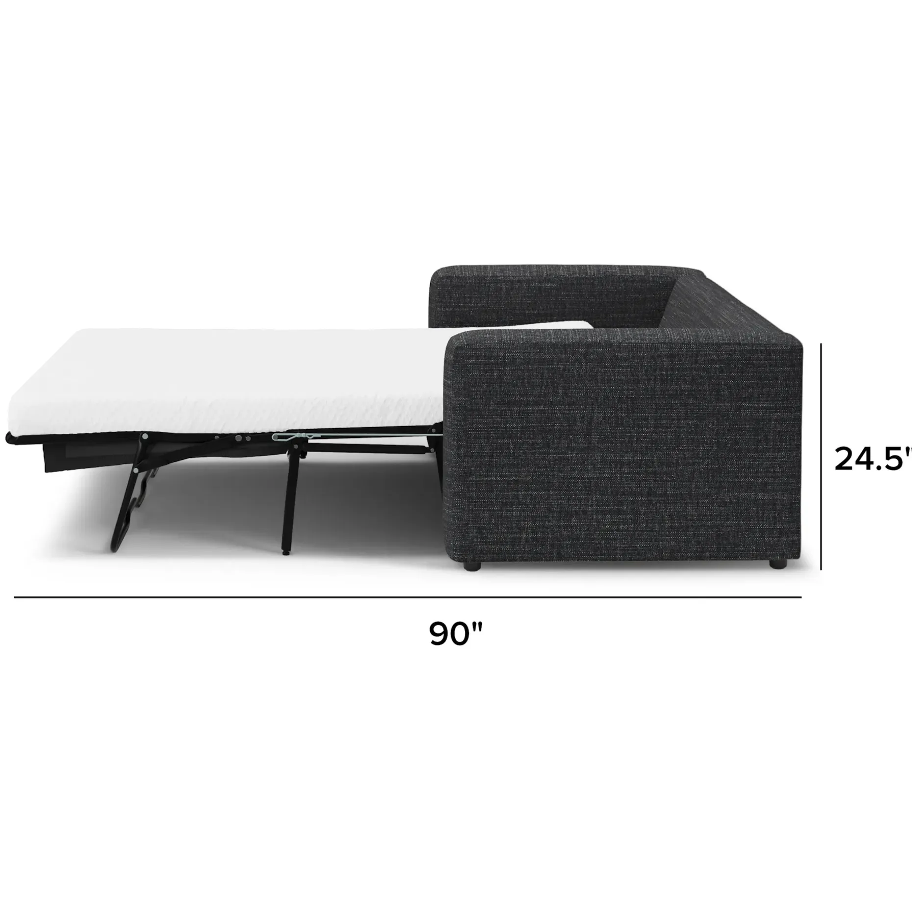 Riley 84" Sofa Bed - Napa Charcoal