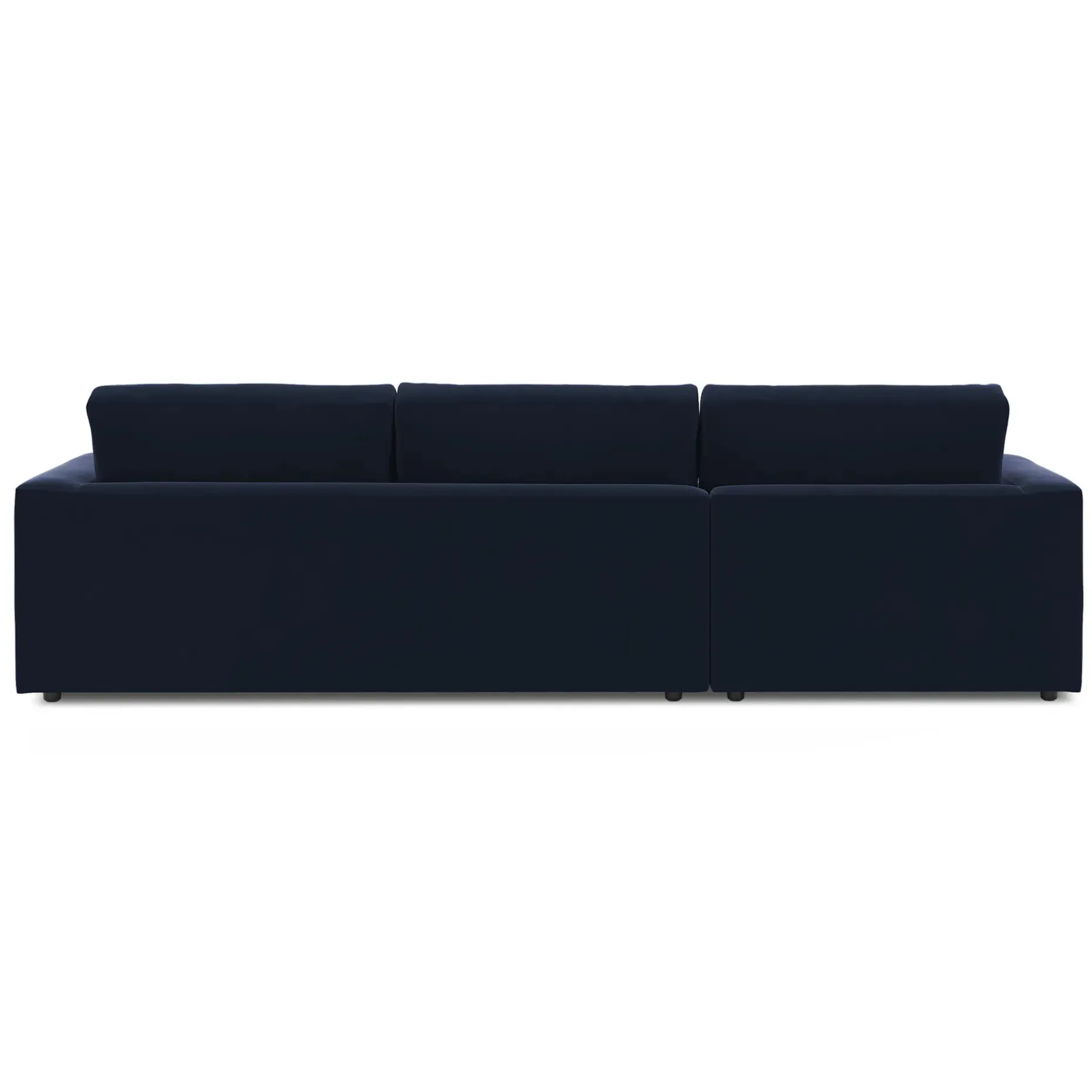 Riley 118.5" Velvet Left Sectional - Hale Ink