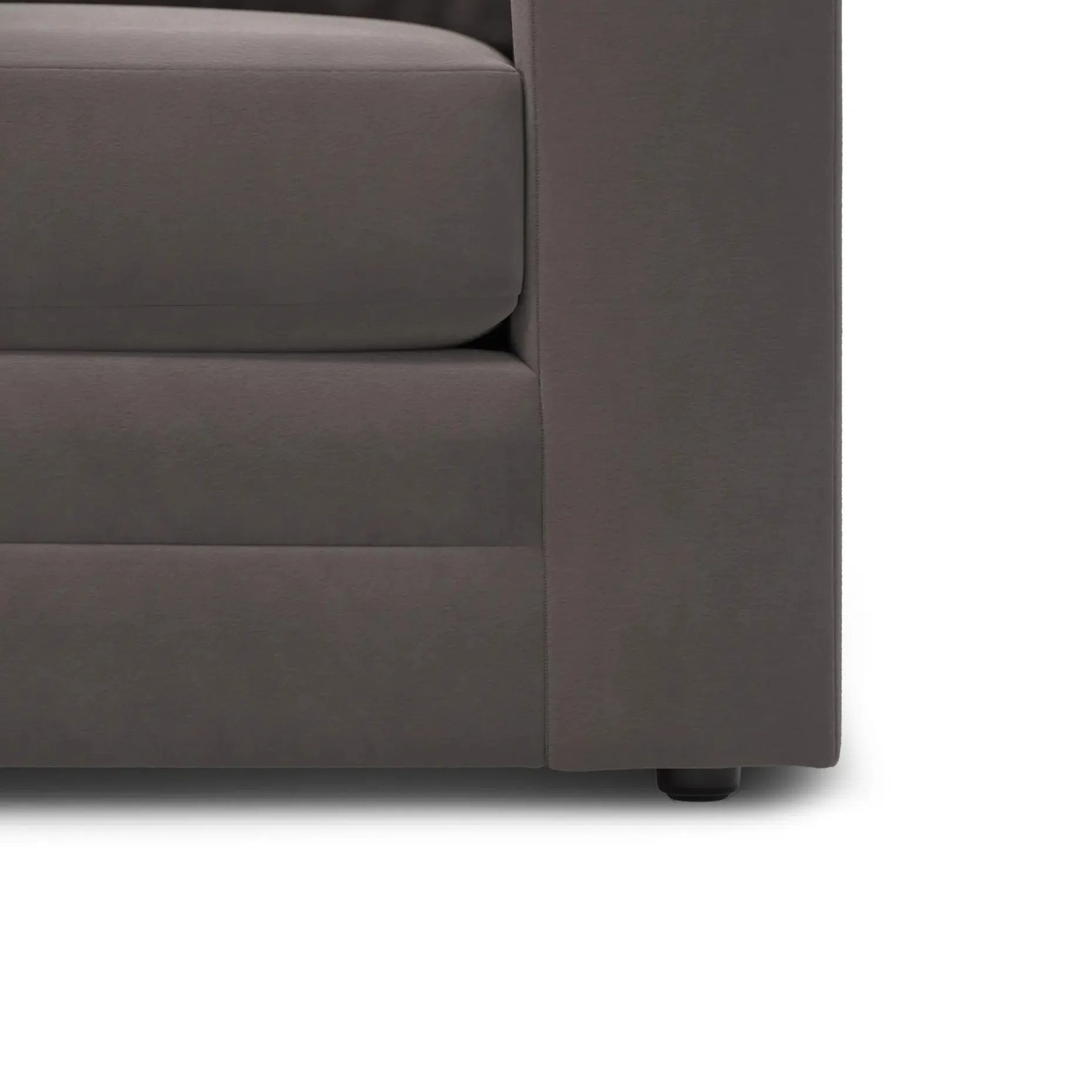 Riley 42" Velvet Lounge Chair - Hale Warm Gray