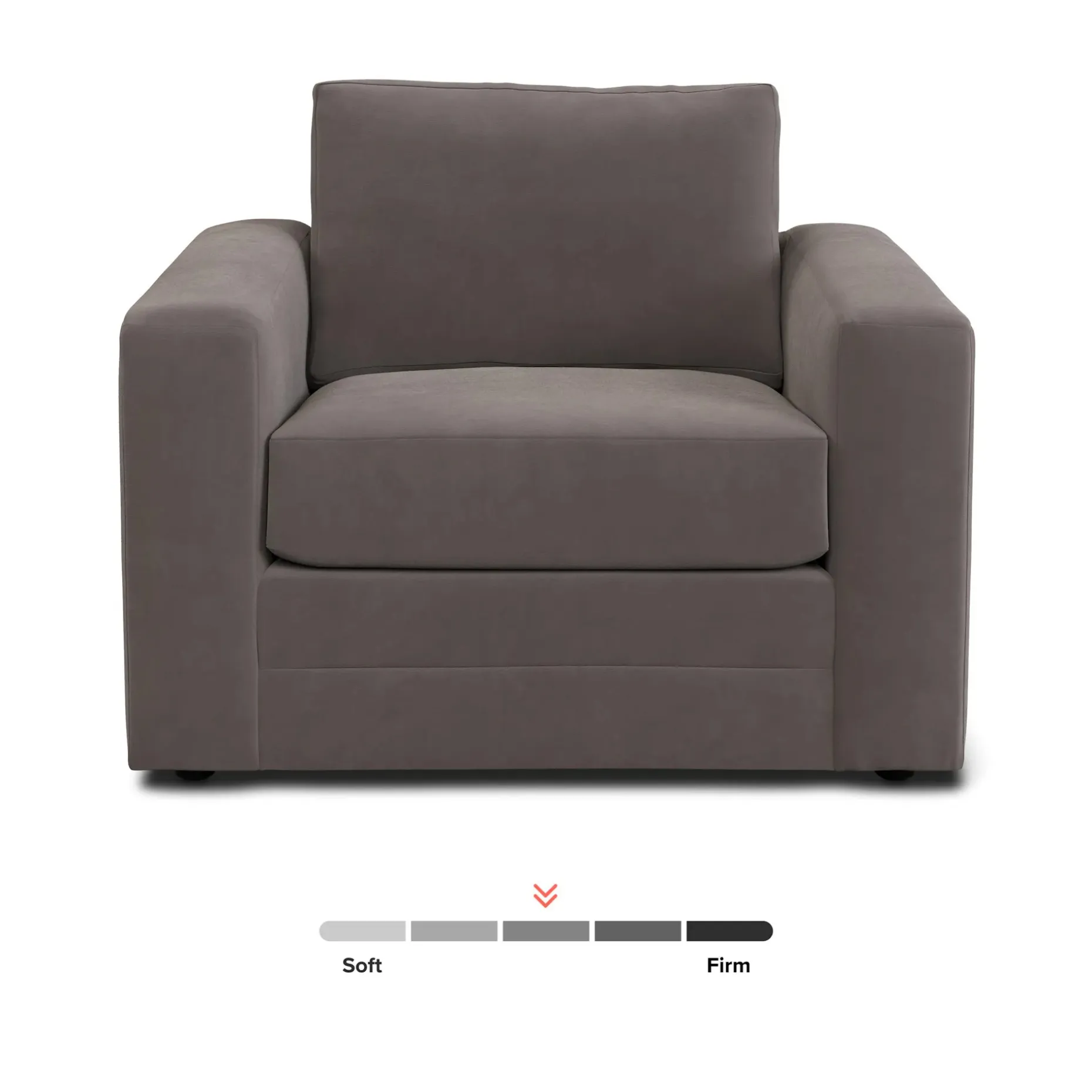 Riley 42" Velvet Lounge Chair - Hale Warm Gray