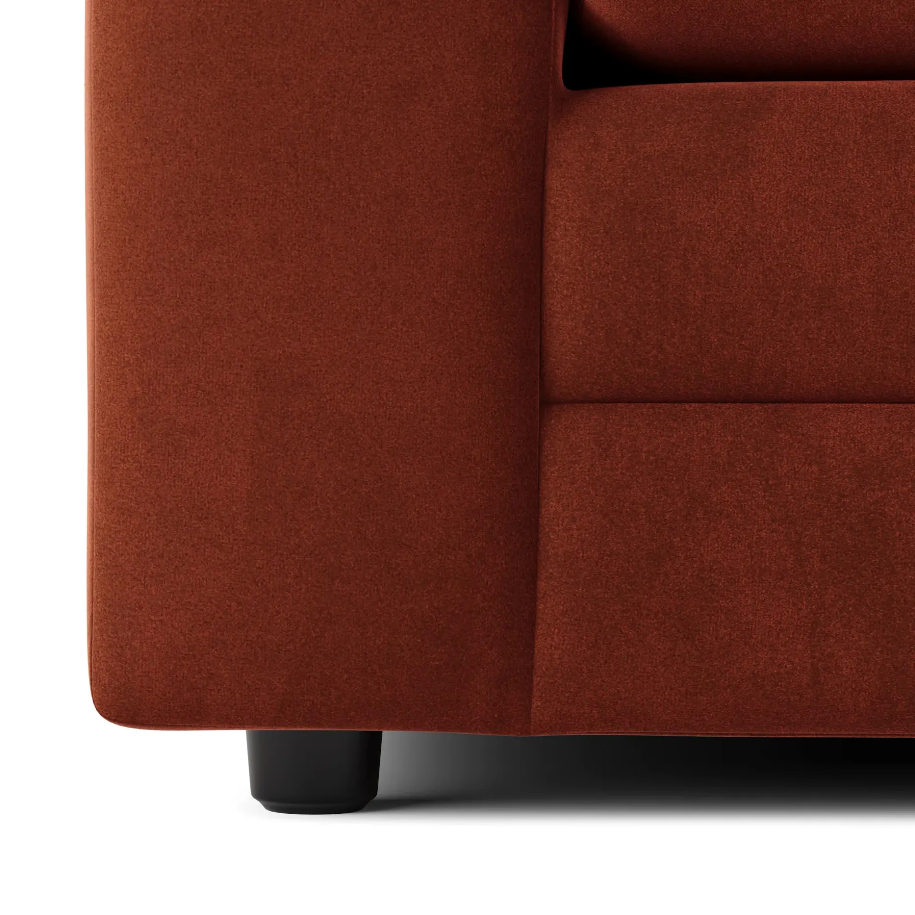Riley 74" Velvet Loveseat - Hale Rust