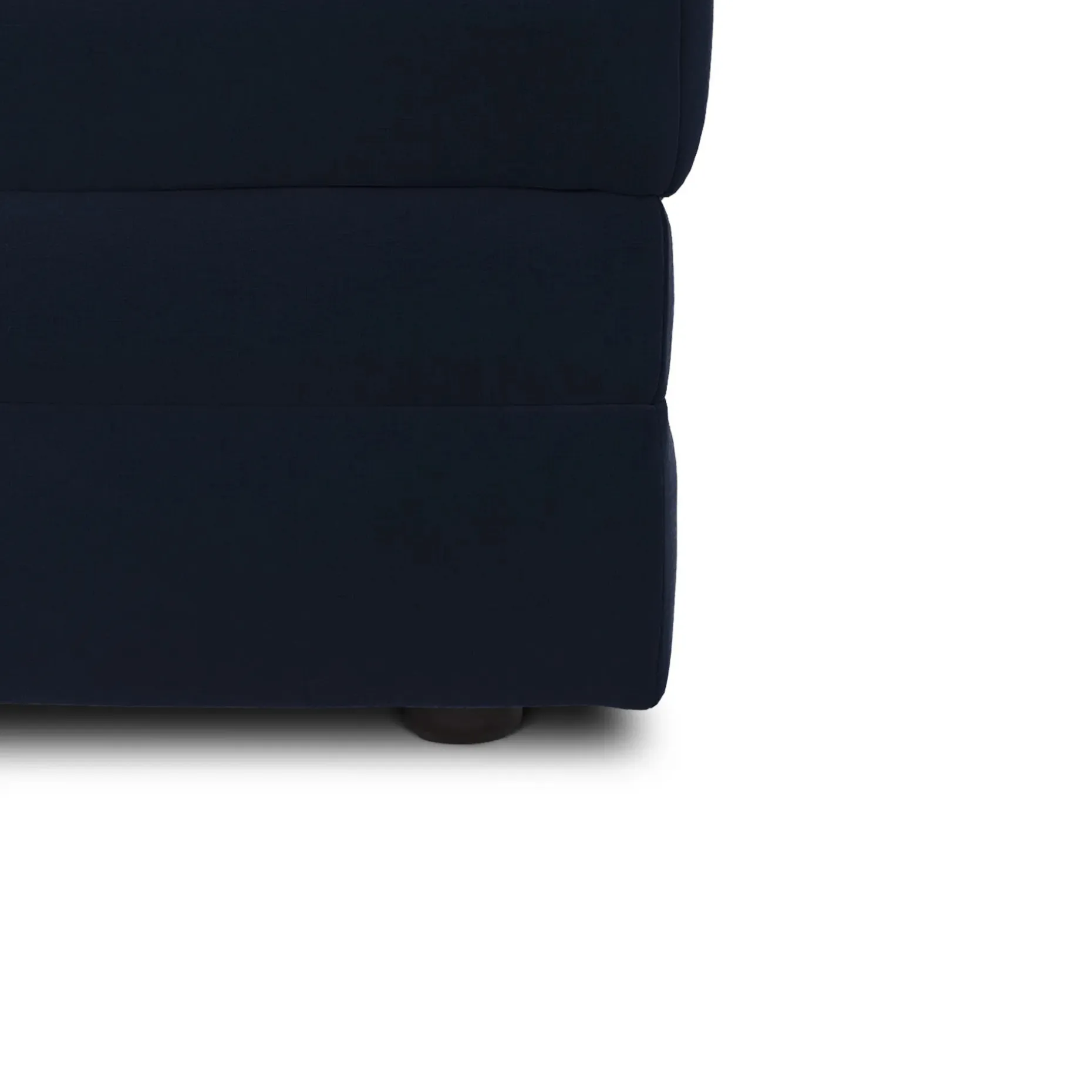 Riley 28" Velvet Ottoman - Hale Ink