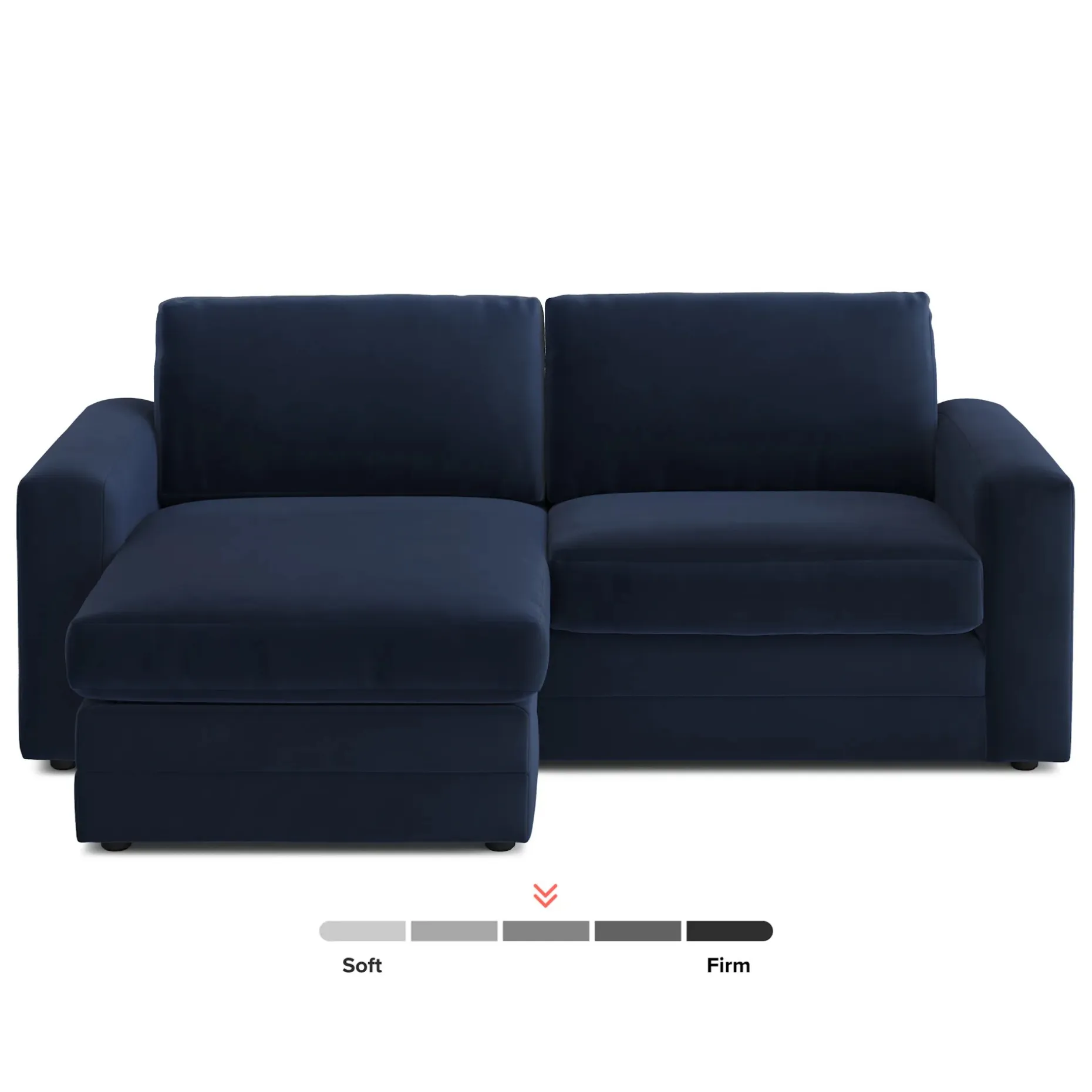 Riley 84" Velvet Reversible Storage Sectional - Hale Ink