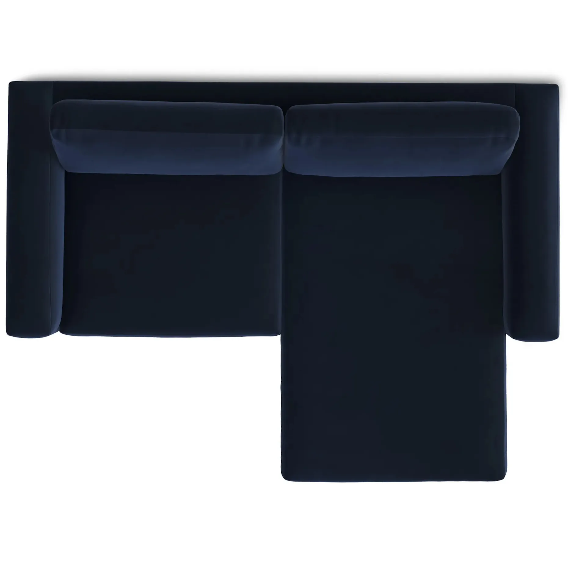 Riley 84" Velvet Reversible Storage Sectional - Hale Ink
