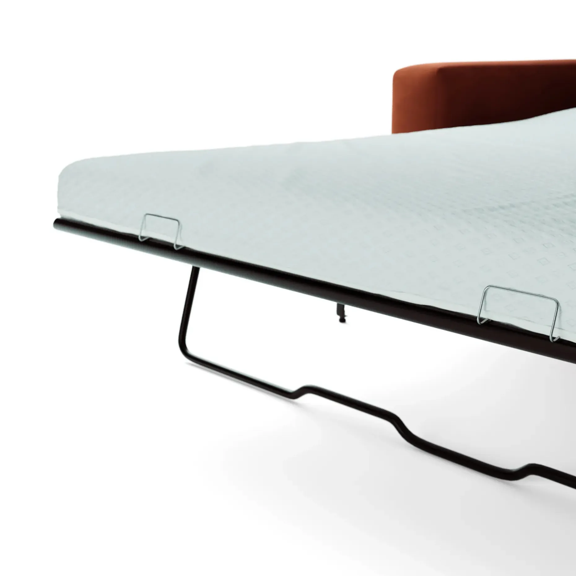 Riley 118" Velvet Right Storage Sleeper Sectional - Hale Rust
