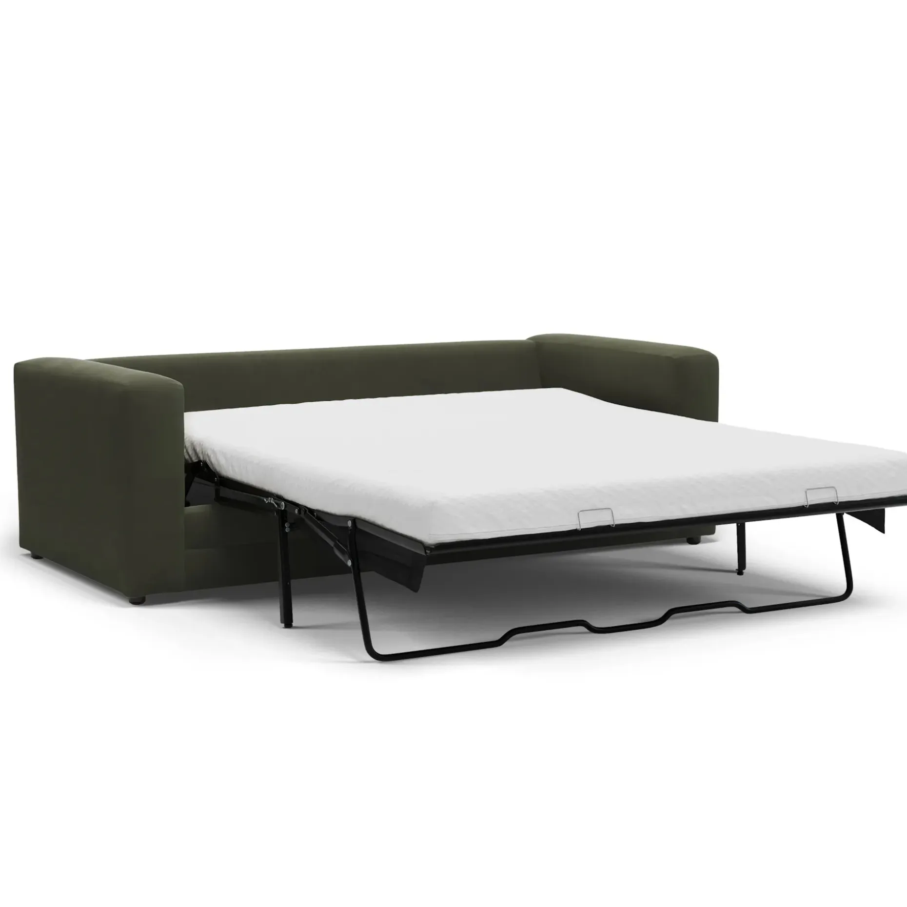 Riley 84" Velvet Sofa Bed - Hale Fir Green