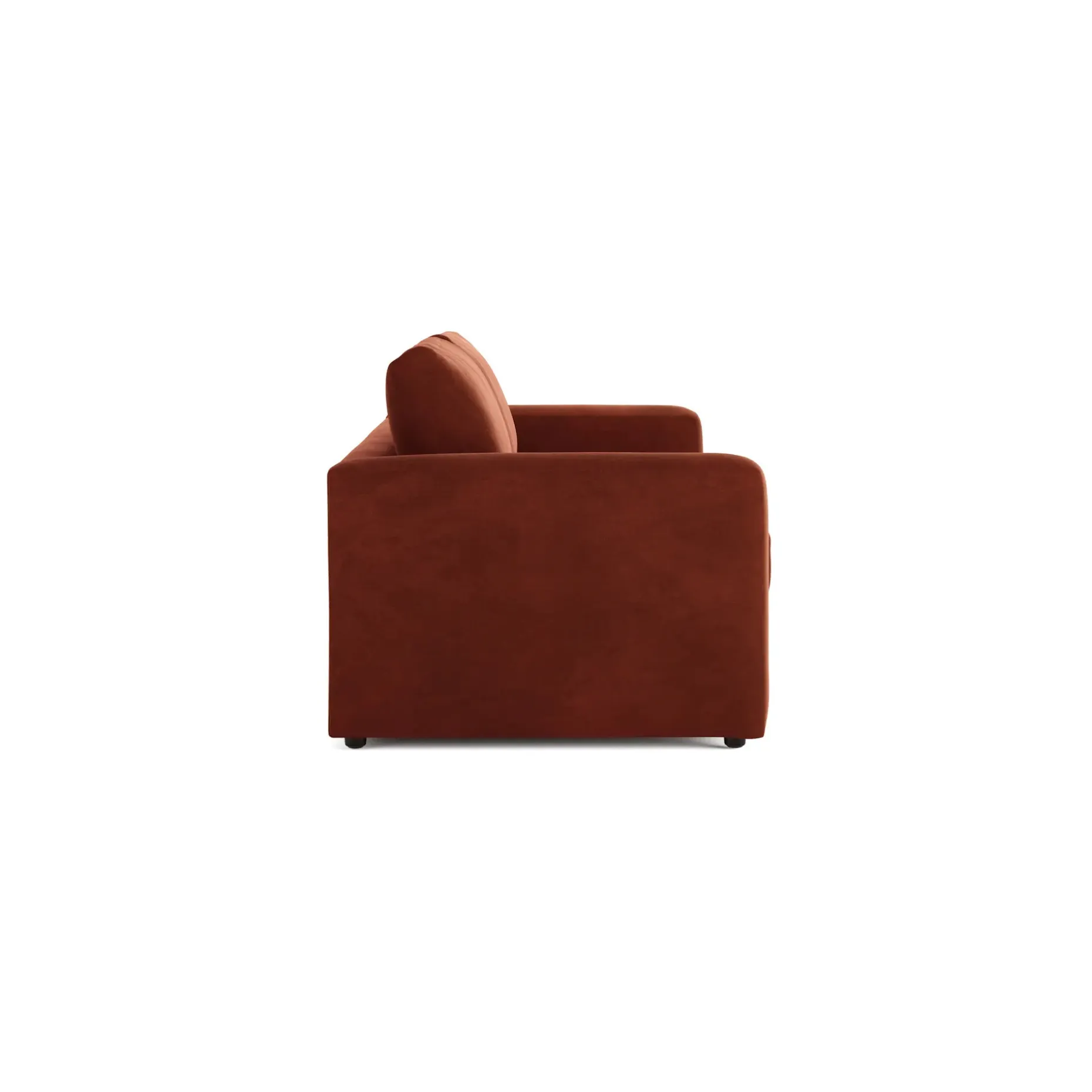Riley 84" Velvet Sofa Bed - Hale Rust