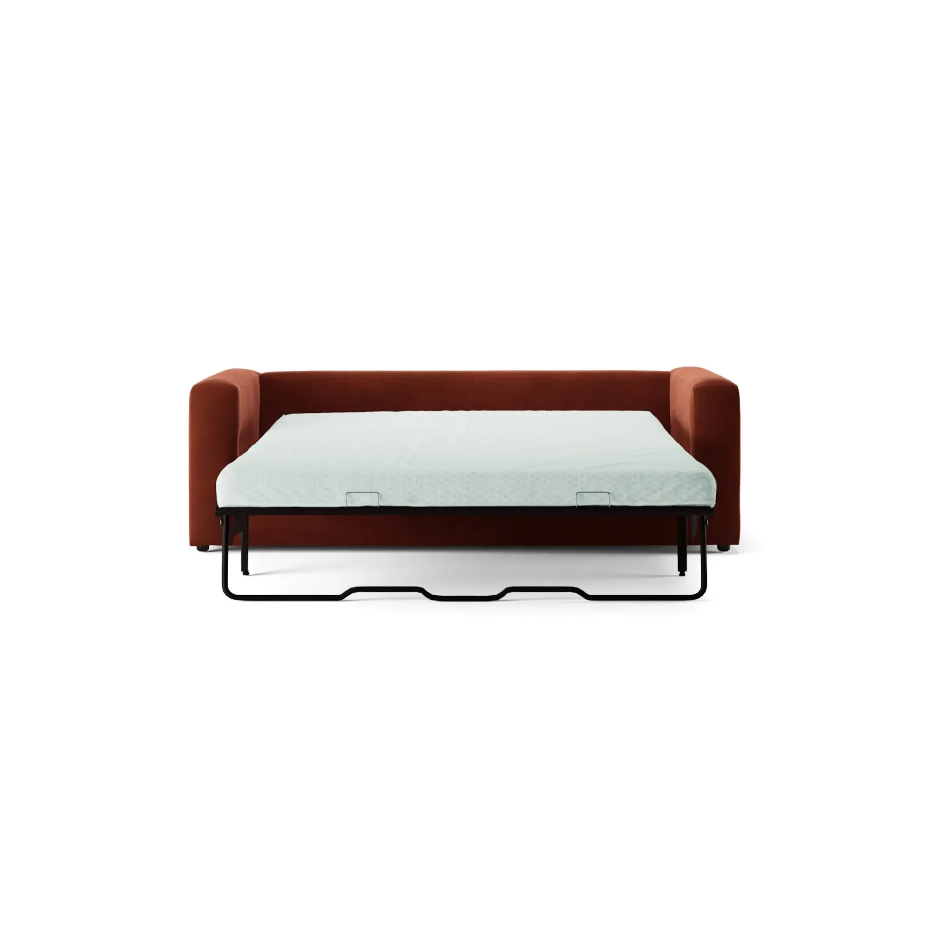 Riley 84" Velvet Sofa Bed - Hale Rust
