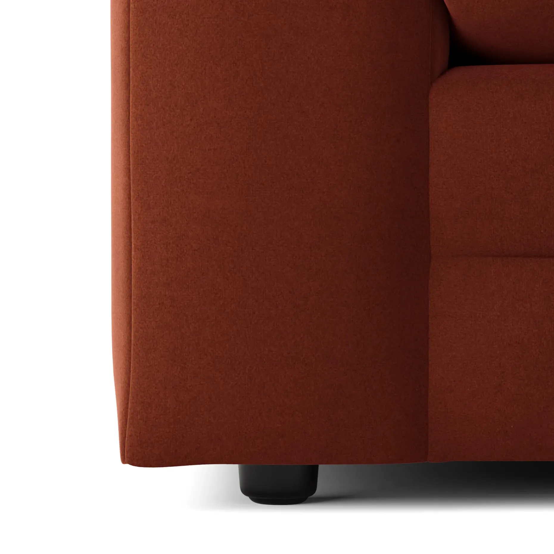 Riley 84" Velvet Sofa - Hale Rust